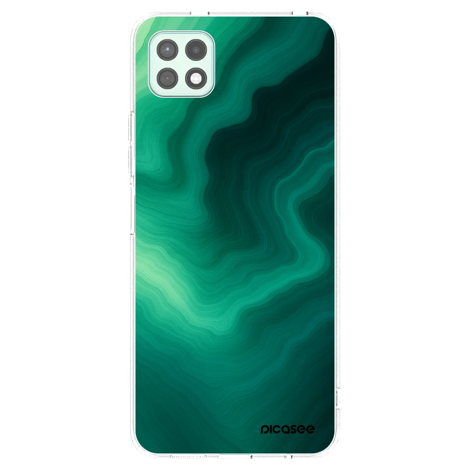 Picasee silikonski prozorni ovitek za Samsung Galaxy A22 A226B 5G - Malachite