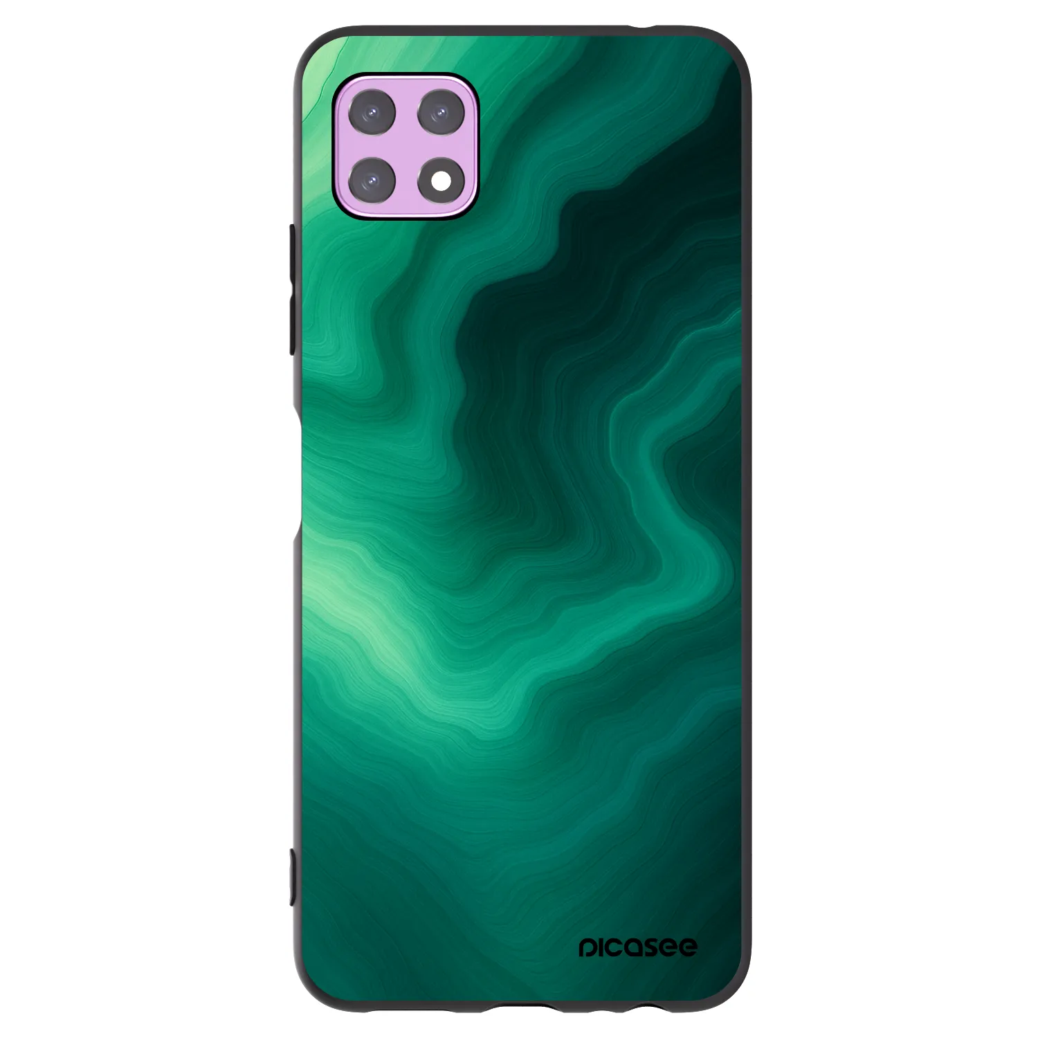 Picasee silikonski črni ovitek za Samsung Galaxy A22 A226B 5G - Malachite