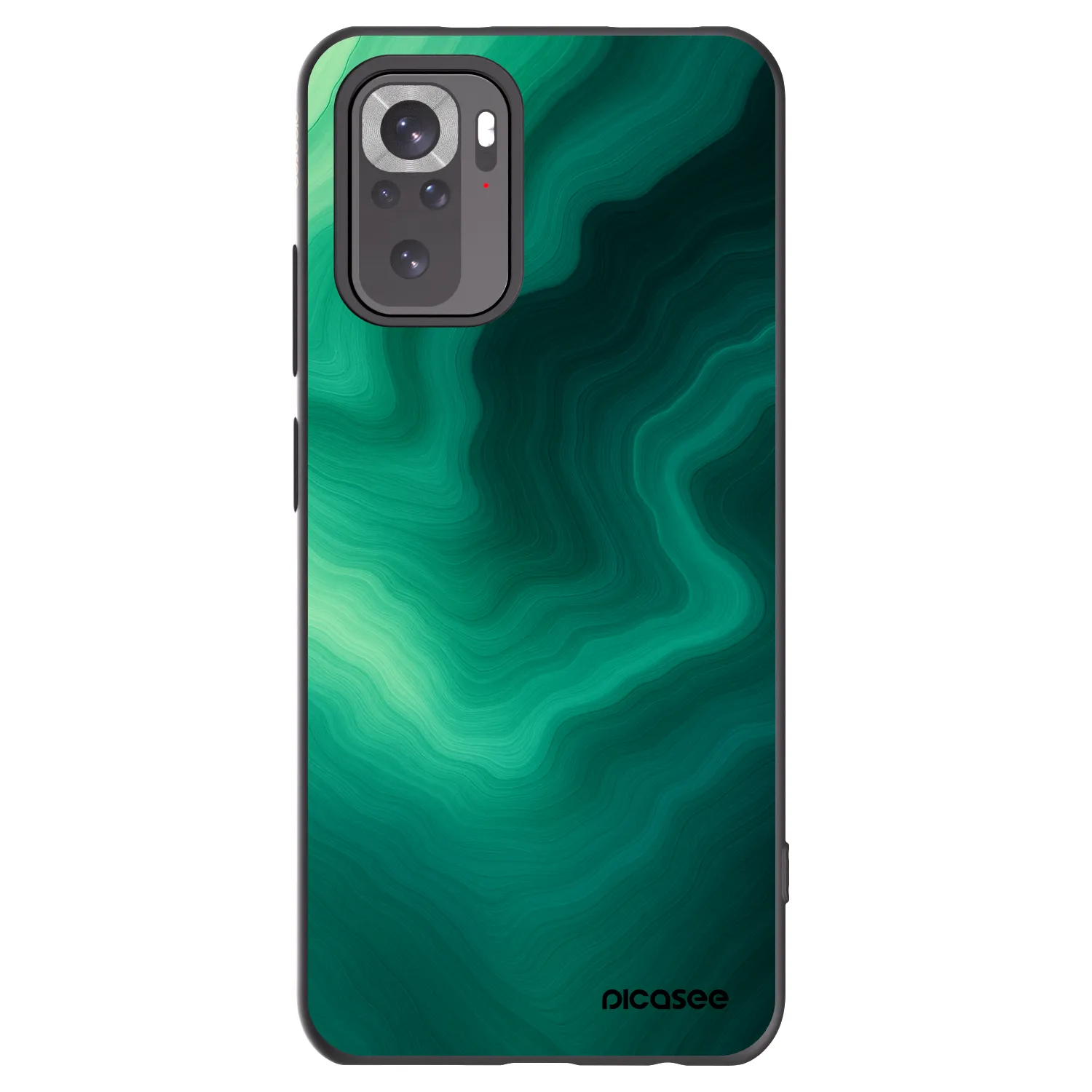 Picasee silikonski črni ovitek za Xiaomi Redmi Note 11S 4G - Malachite