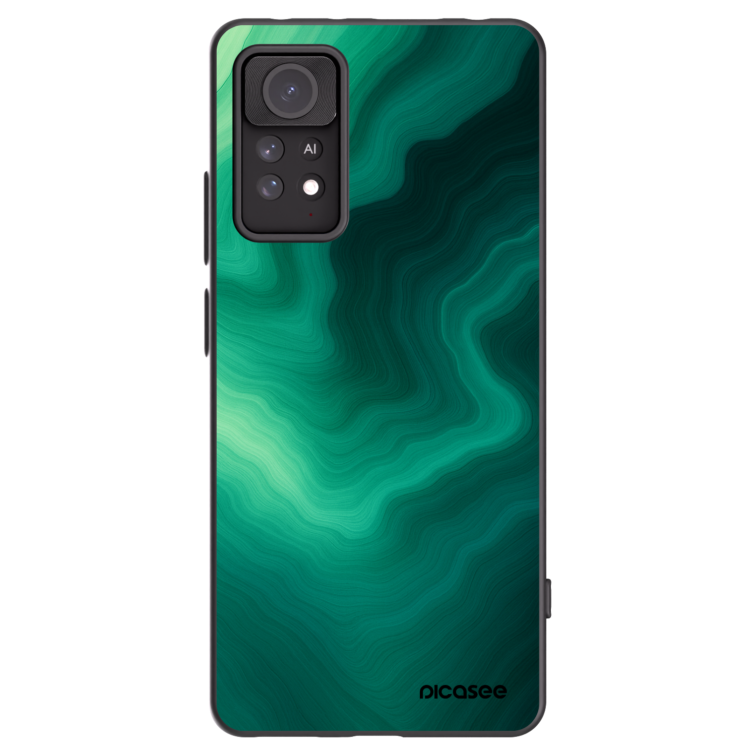 Picasee silikonski črni ovitek za Xiaomi Redmi Note 11 Pro - Malachite