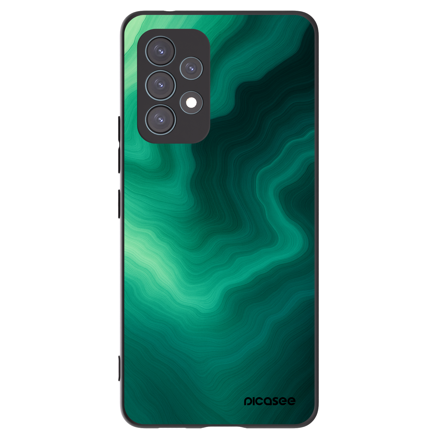 Picasee silikonski črni ovitek za Samsung Galaxy A53 5G A536 - Malachite