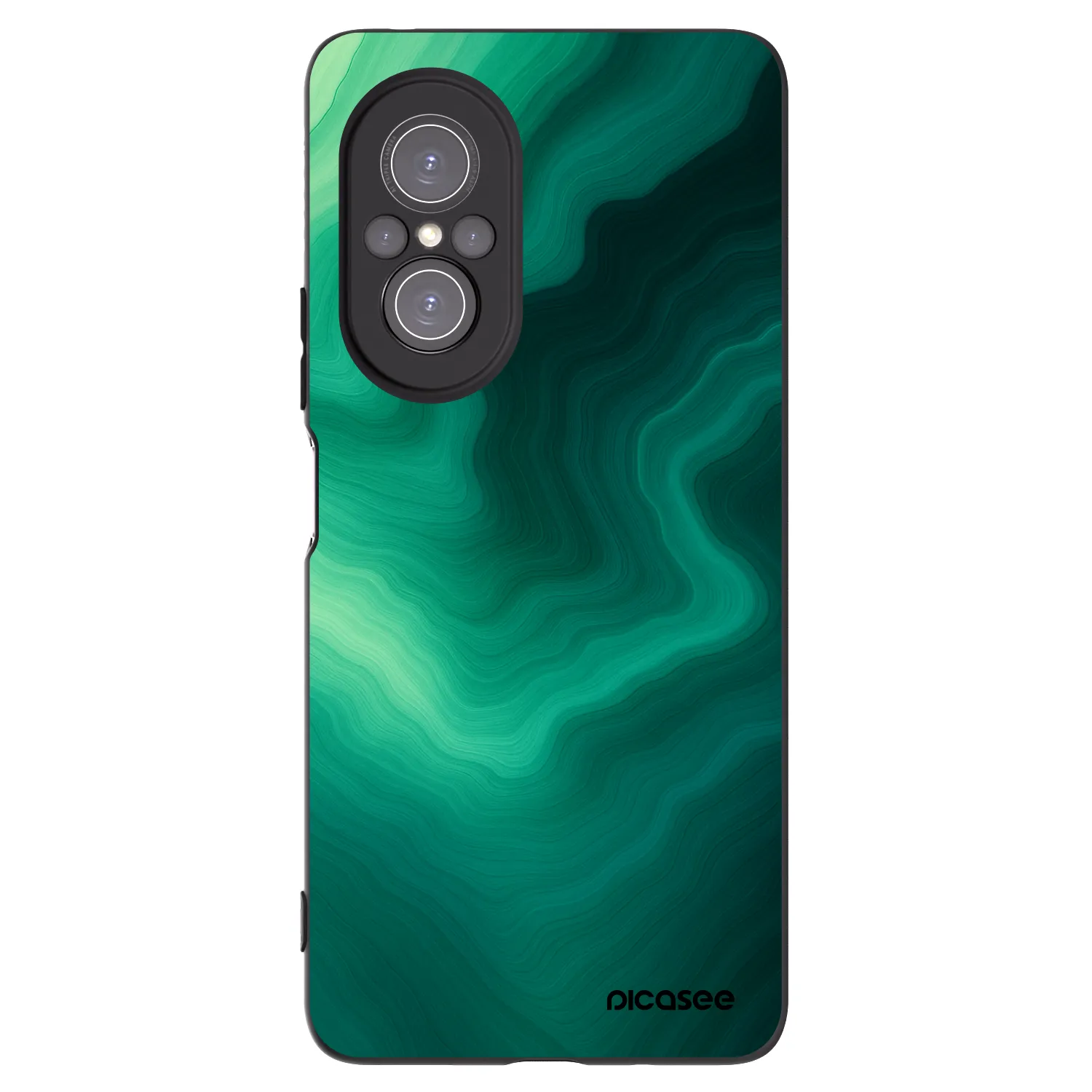 Picasee silikonski črni ovitek za Huawei Nova 9 SE - Malachite
