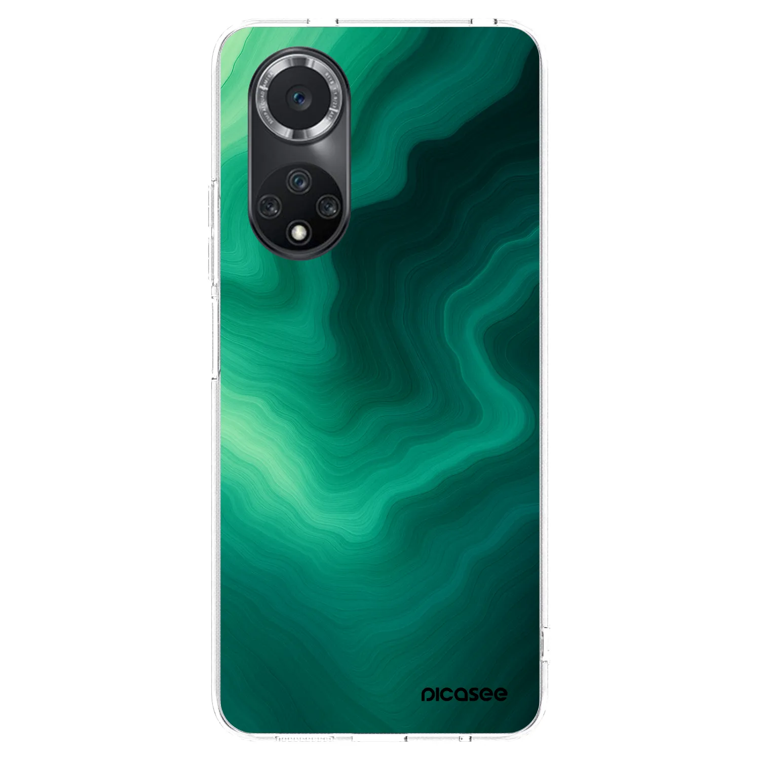 Picasee silikonski prozorni ovitek za Huawei Nova 9 SE - Malachite