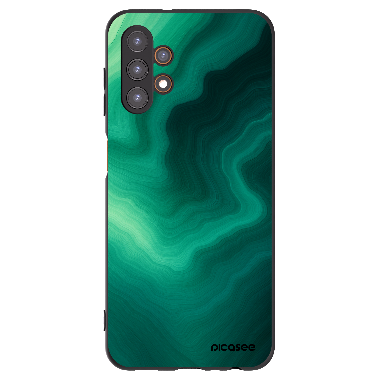 Picasee silikonski črni ovitek za Samsung Galaxy A13 4G A135 - Malachite