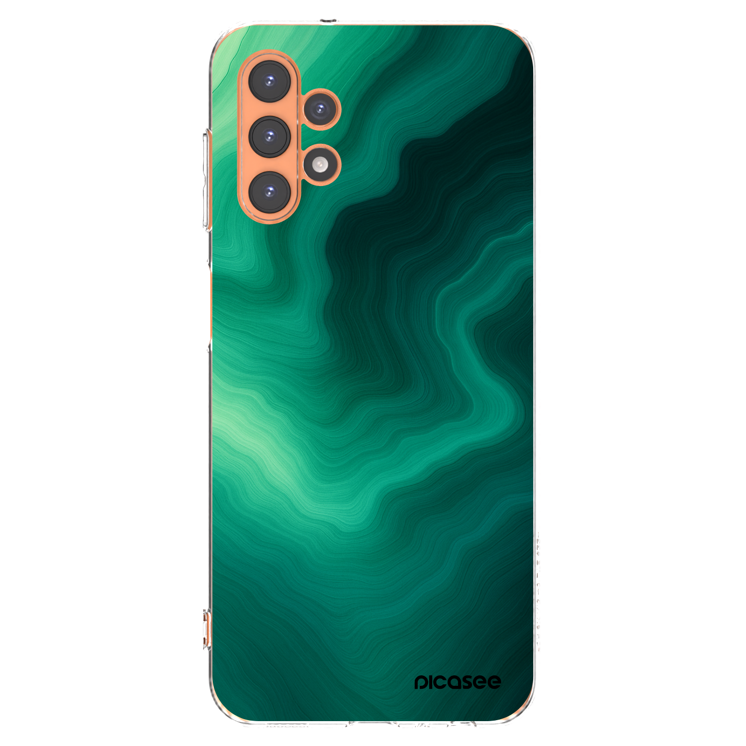 Picasee silikonski prozorni ovitek za Samsung Galaxy A13 4G A135 - Malachite