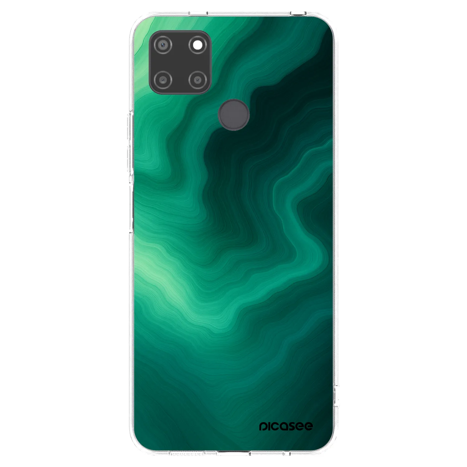 Picasee silikonski prozorni ovitek za Realme C21Y - Malachite