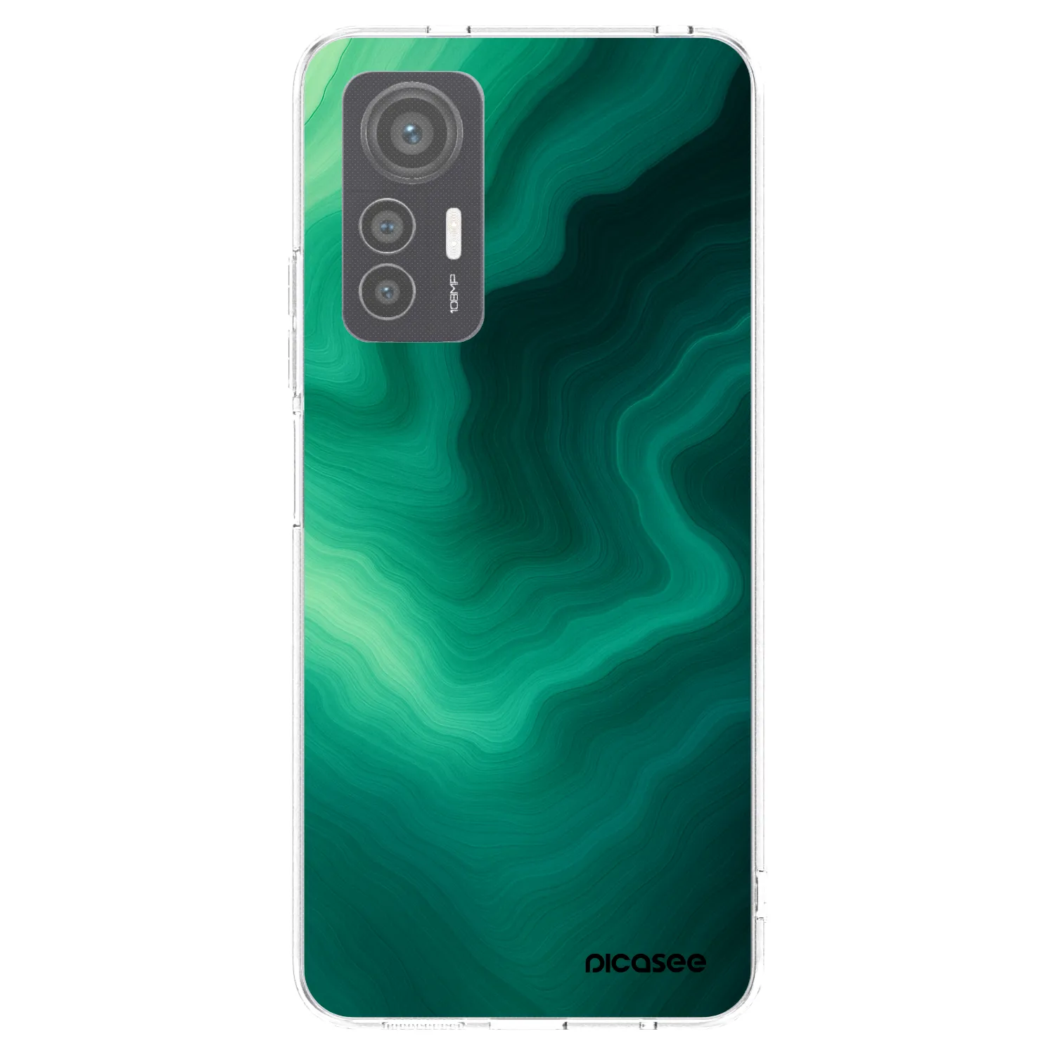 Picasee silikonski prozorni ovitek za Xiaomi 12 Lite - Malachite