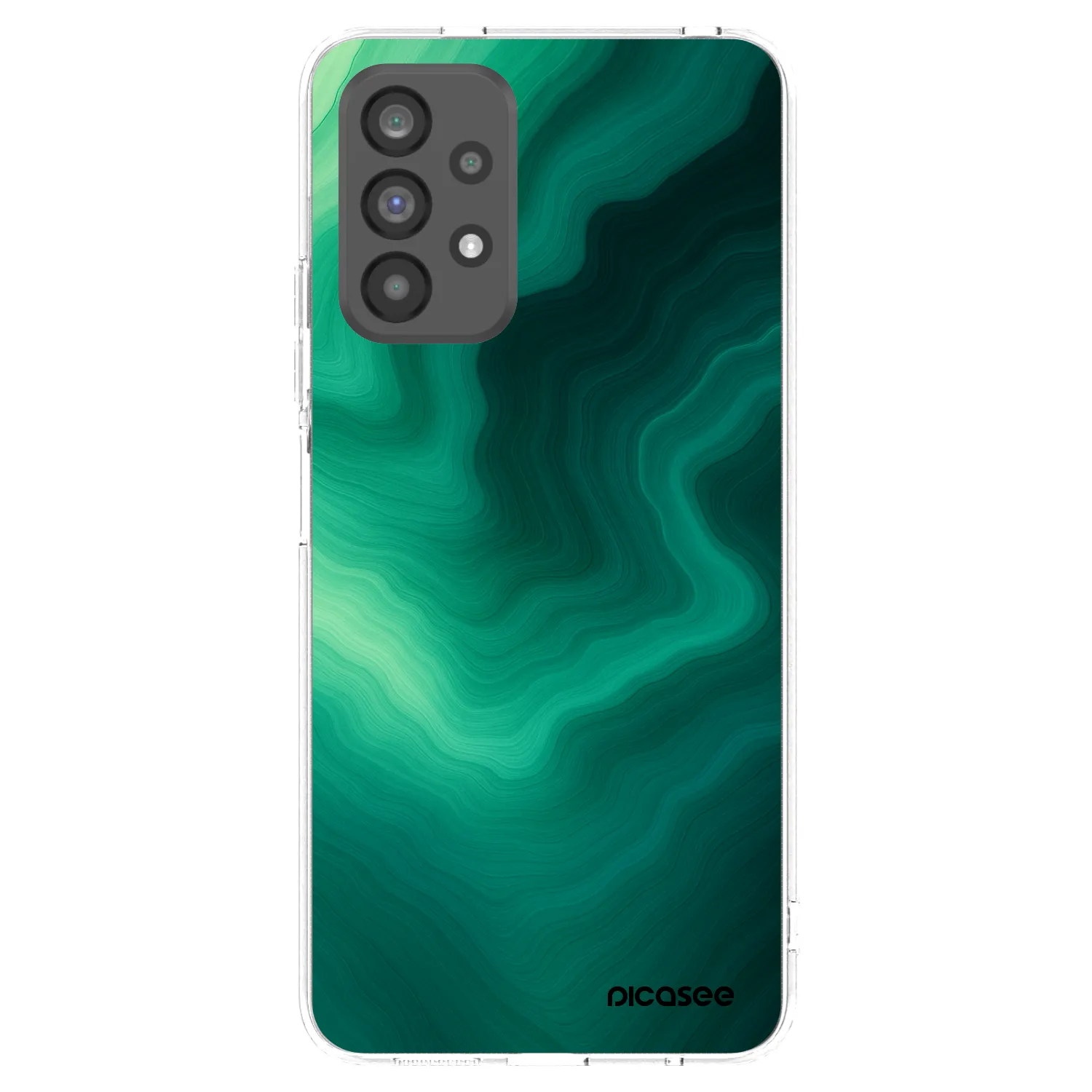 Picasee silikonski prozorni ovitek za Samsung Galaxy A73 5G - Malachite