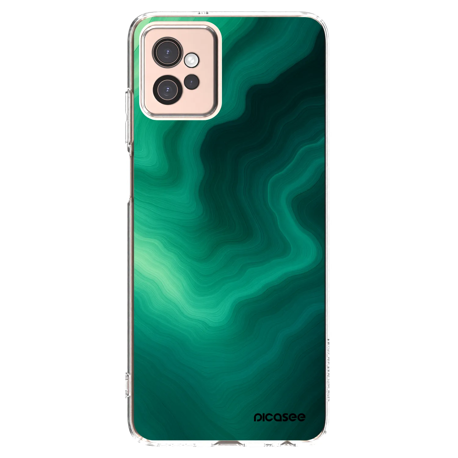 Picasee silikonski prozorni ovitek za Motorola Moto G32 - Malachite