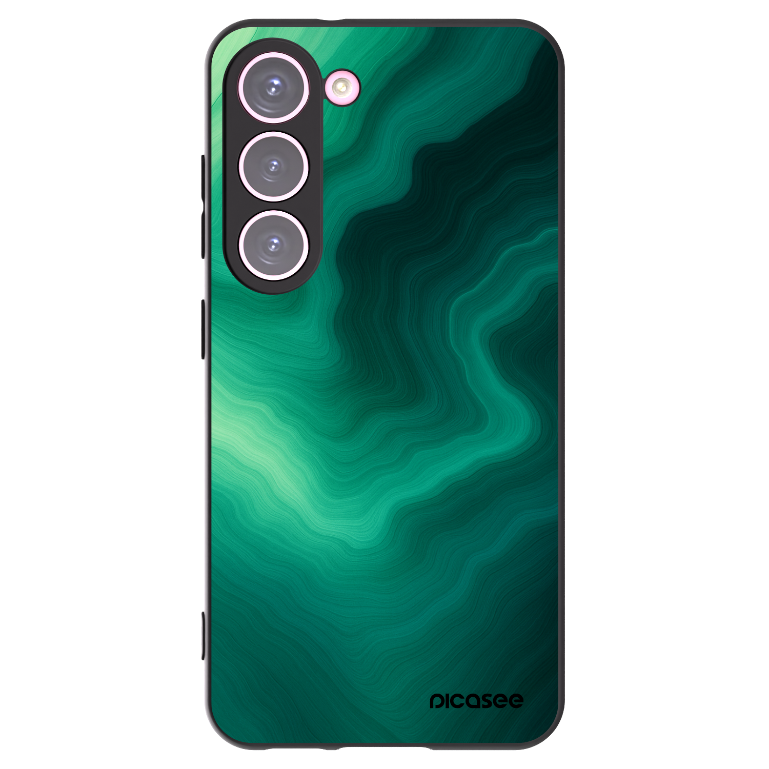 Picasee silikonski črni ovitek za Samsung Galaxy S23 5G - Malachite
