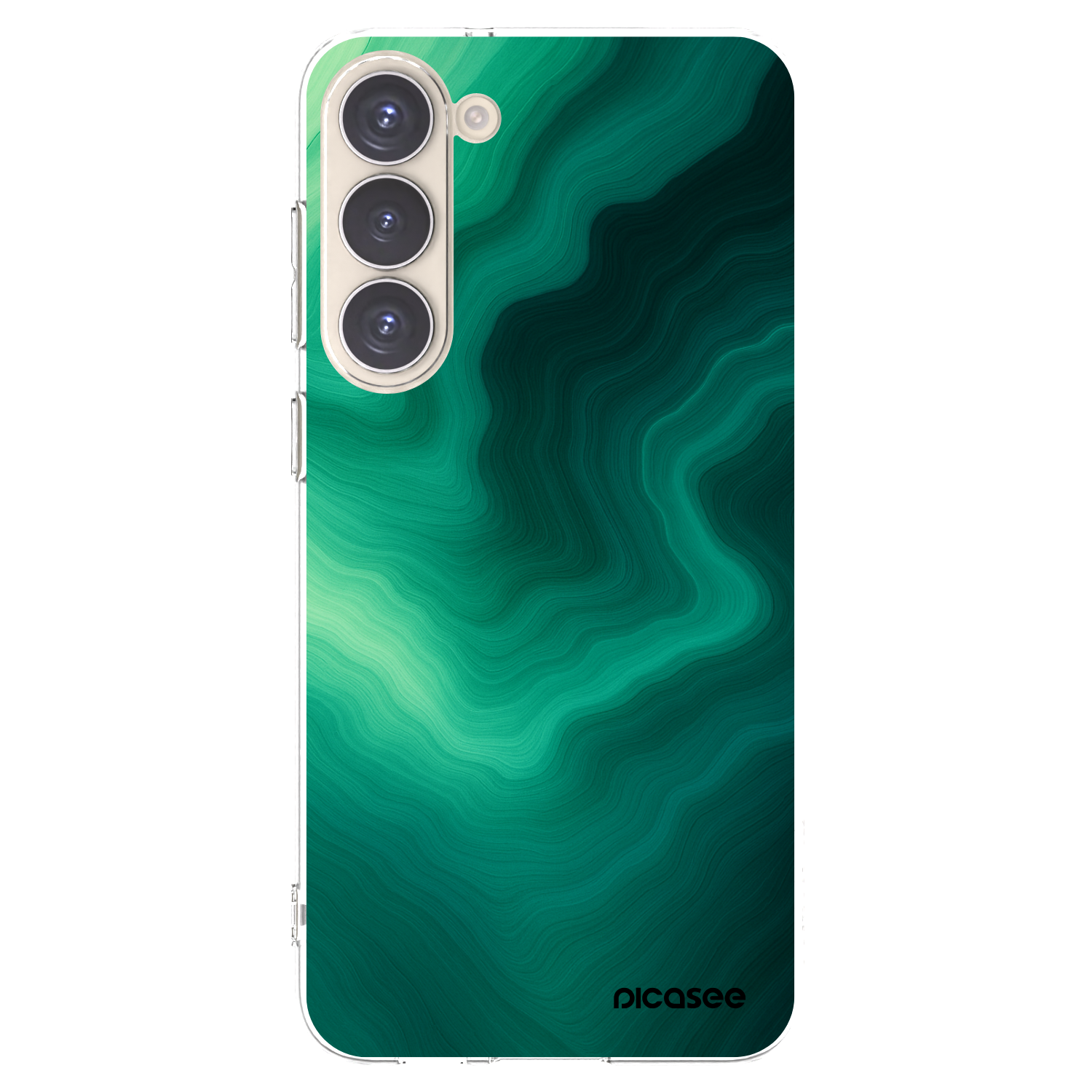 Picasee silikonski prozorni ovitek za Samsung Galaxy S23+ 5G - Malachite