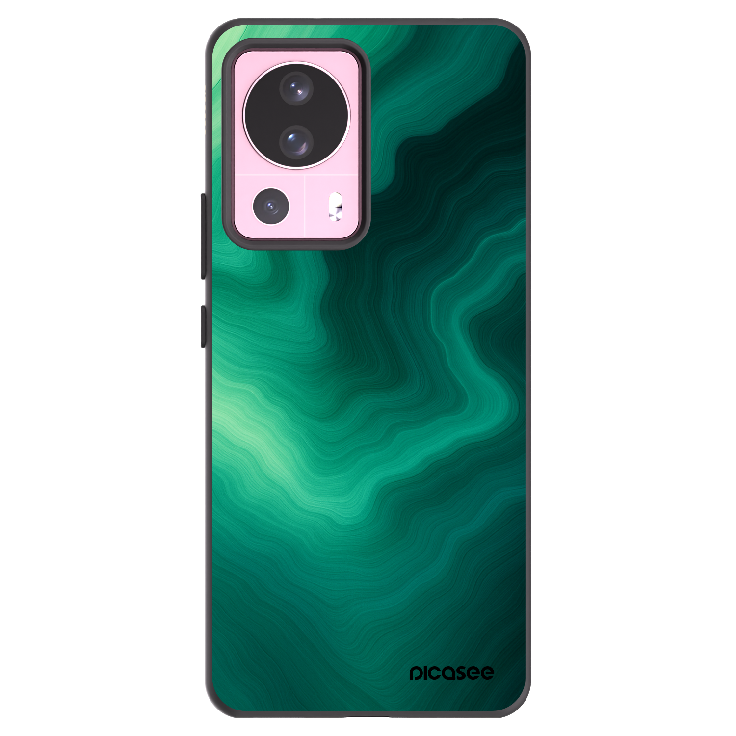 Picasee silikonski črni ovitek za Xiaomi 13 Lite - Malachite