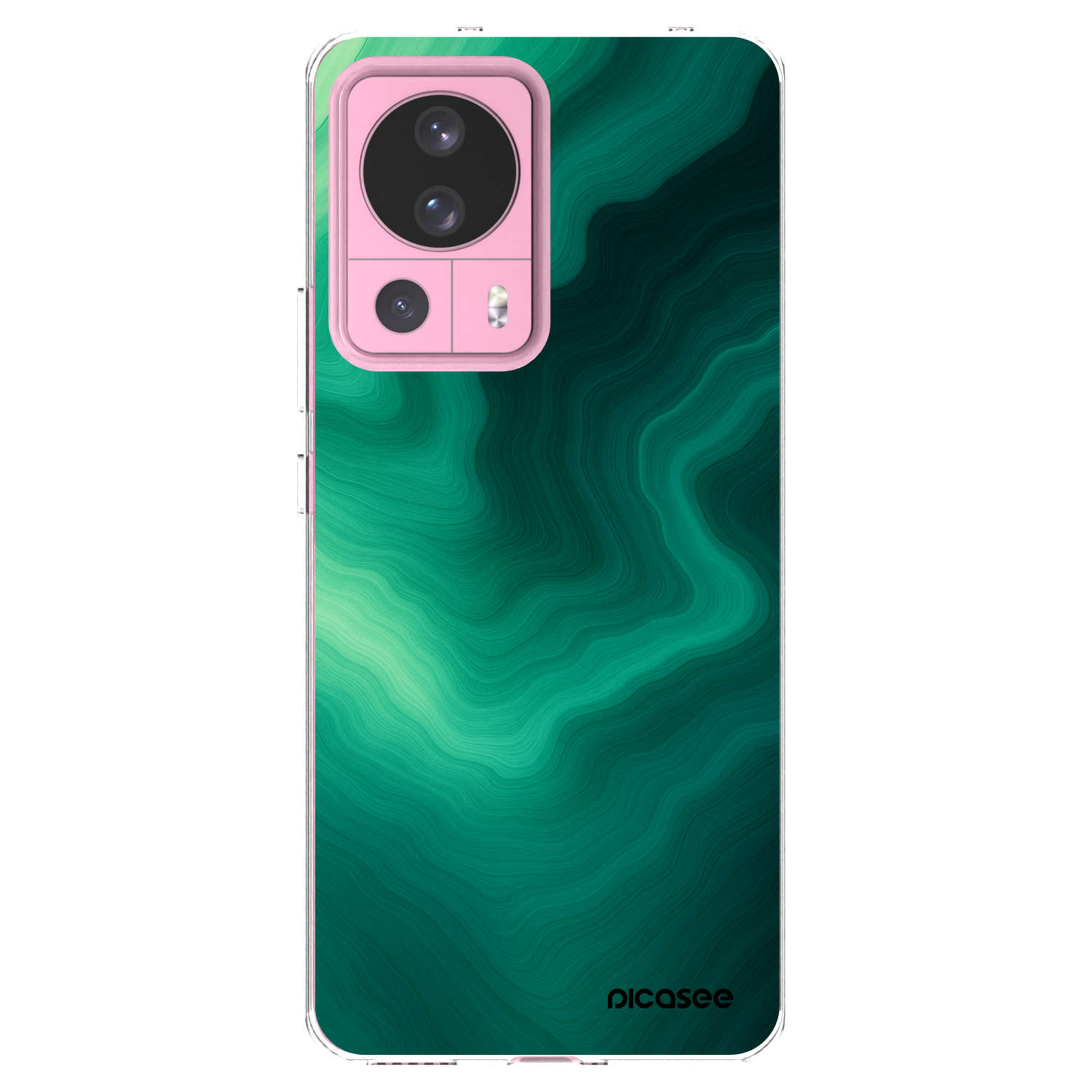 Picasee silikonski prozorni ovitek za Xiaomi 13 Lite - Malachite