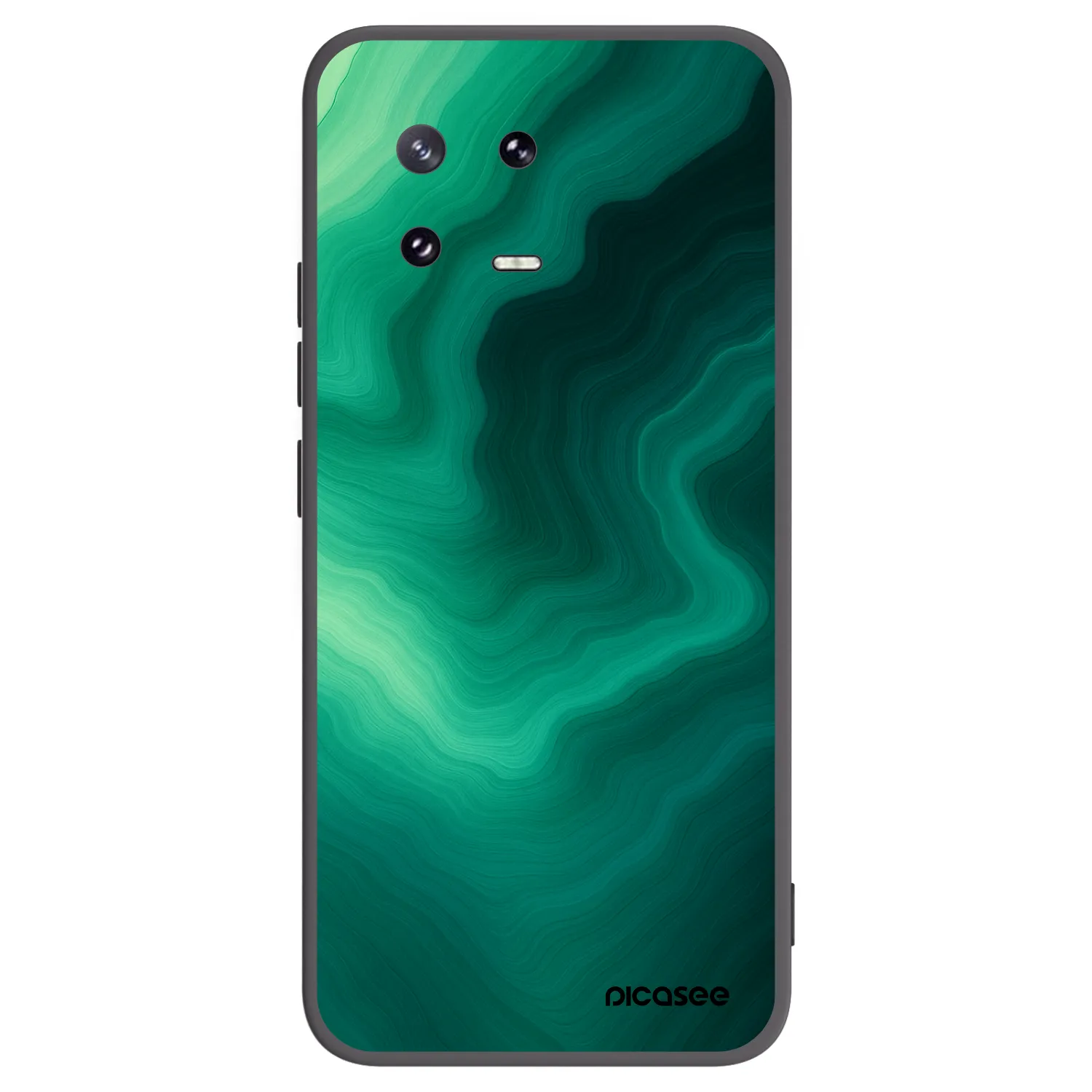 Picasee silikonski črni ovitek za Xiaomi 13 Pro - Malachite