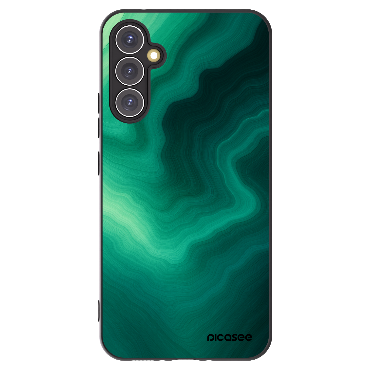 Picasee silikonski črni ovitek za Samsung Galaxy A34 5G A346B - Malachite