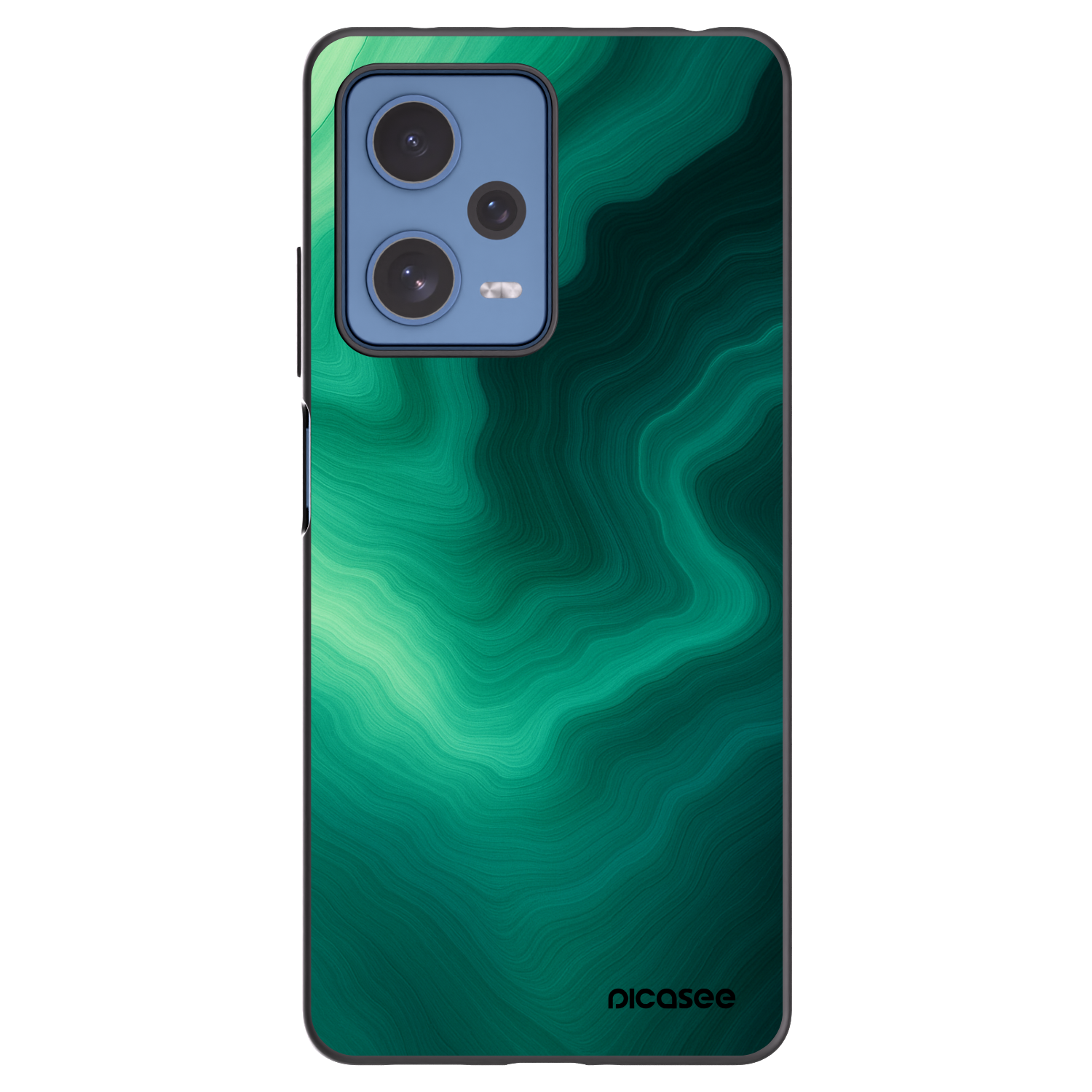 Picasee silikonski črni ovitek za Xiaomi Redmi Note 12 Pro 5G - Malachite