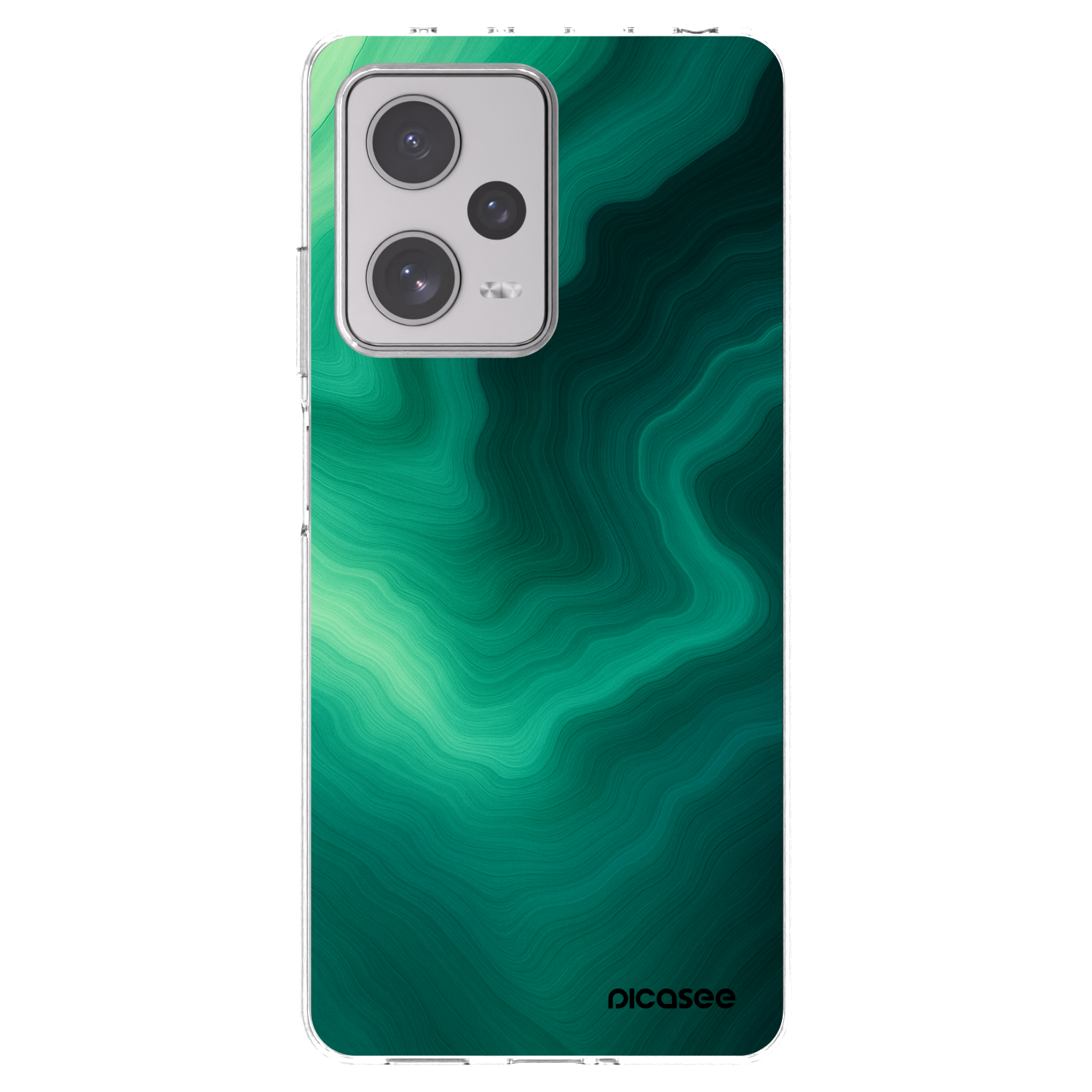 Picasee silikonski prozorni ovitek za Xiaomi Redmi Note 12 Pro+ 5G - Malachite