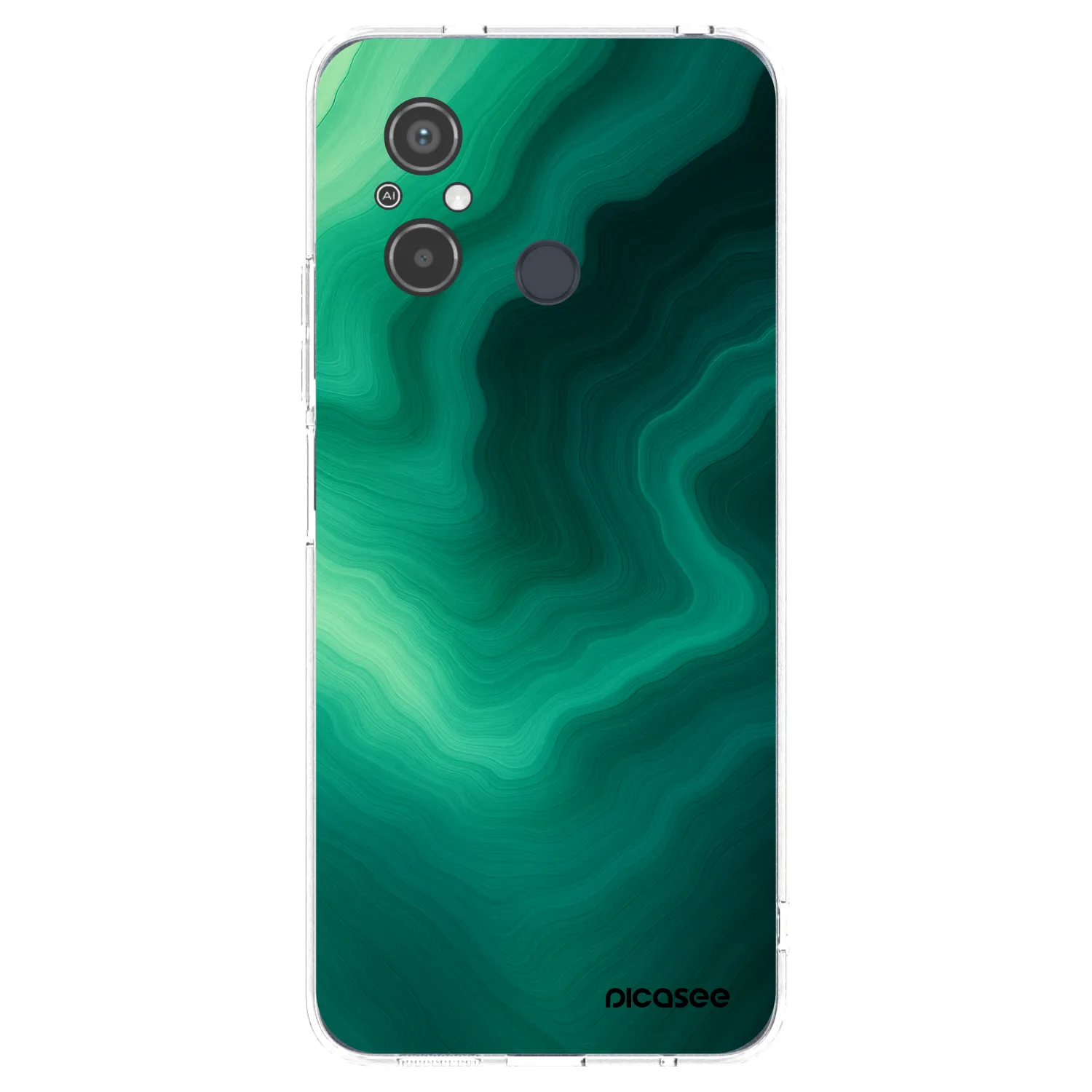Picasee silikonski prozorni ovitek za Xiaomi Redmi 12C - Malachite