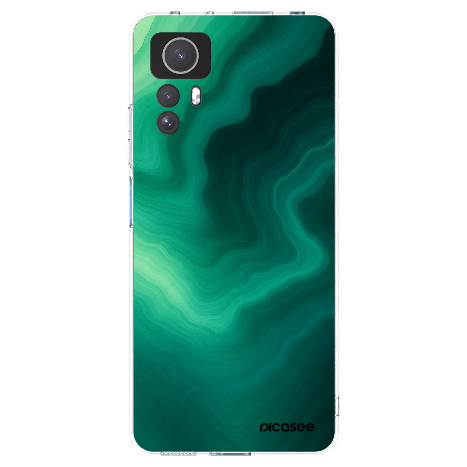 Picasee silikonski prozorni ovitek za Xiaomi Redmi Note 12S - Malachite