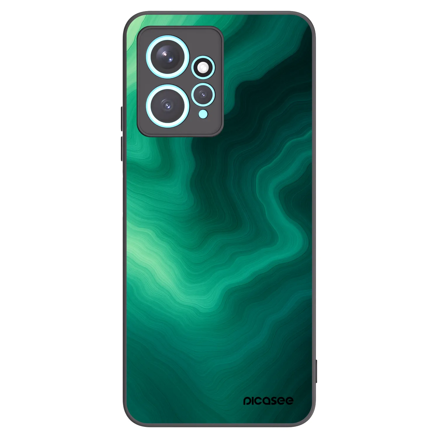 Picasee silikonski črni ovitek za Xiaomi Redmi Note 12 4G - Malachite