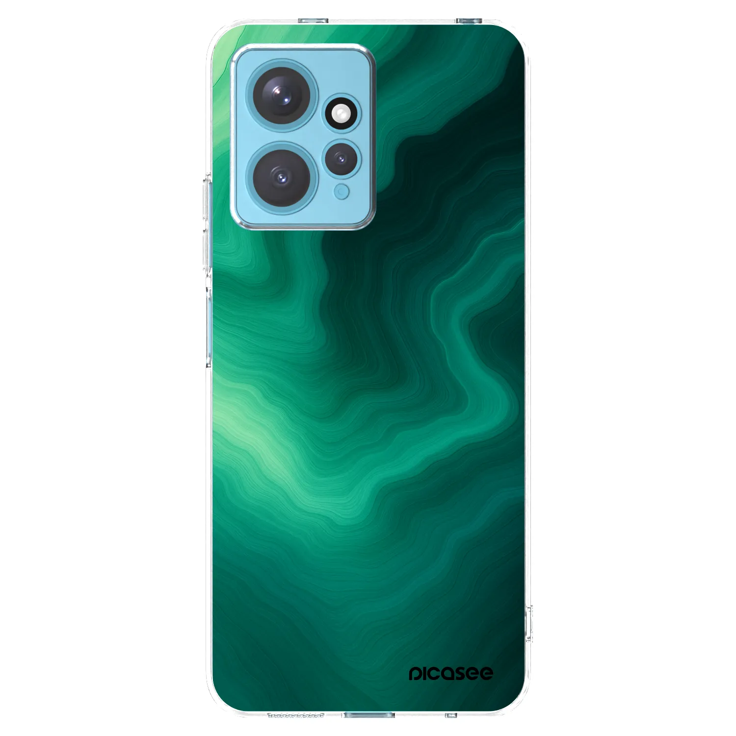 Picasee silikonski prozorni ovitek za Xiaomi Redmi Note 12 4G - Malachite