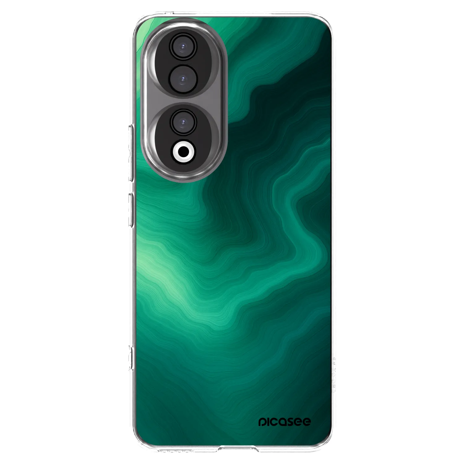 Picasee silikonski prozorni ovitek za Honor 90 5G - Malachite