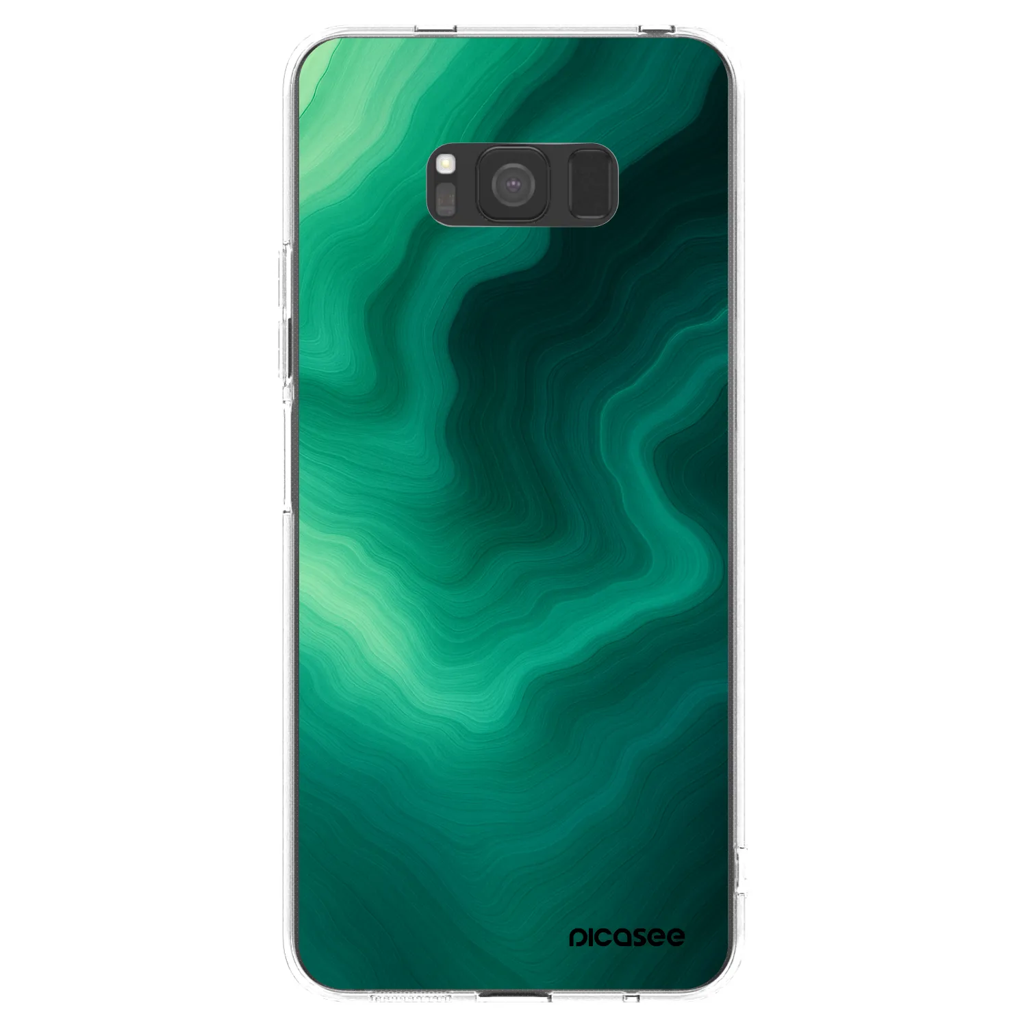 Picasee silikonski prozorni ovitek za Samsung Galaxy S8 G950F - Malachite