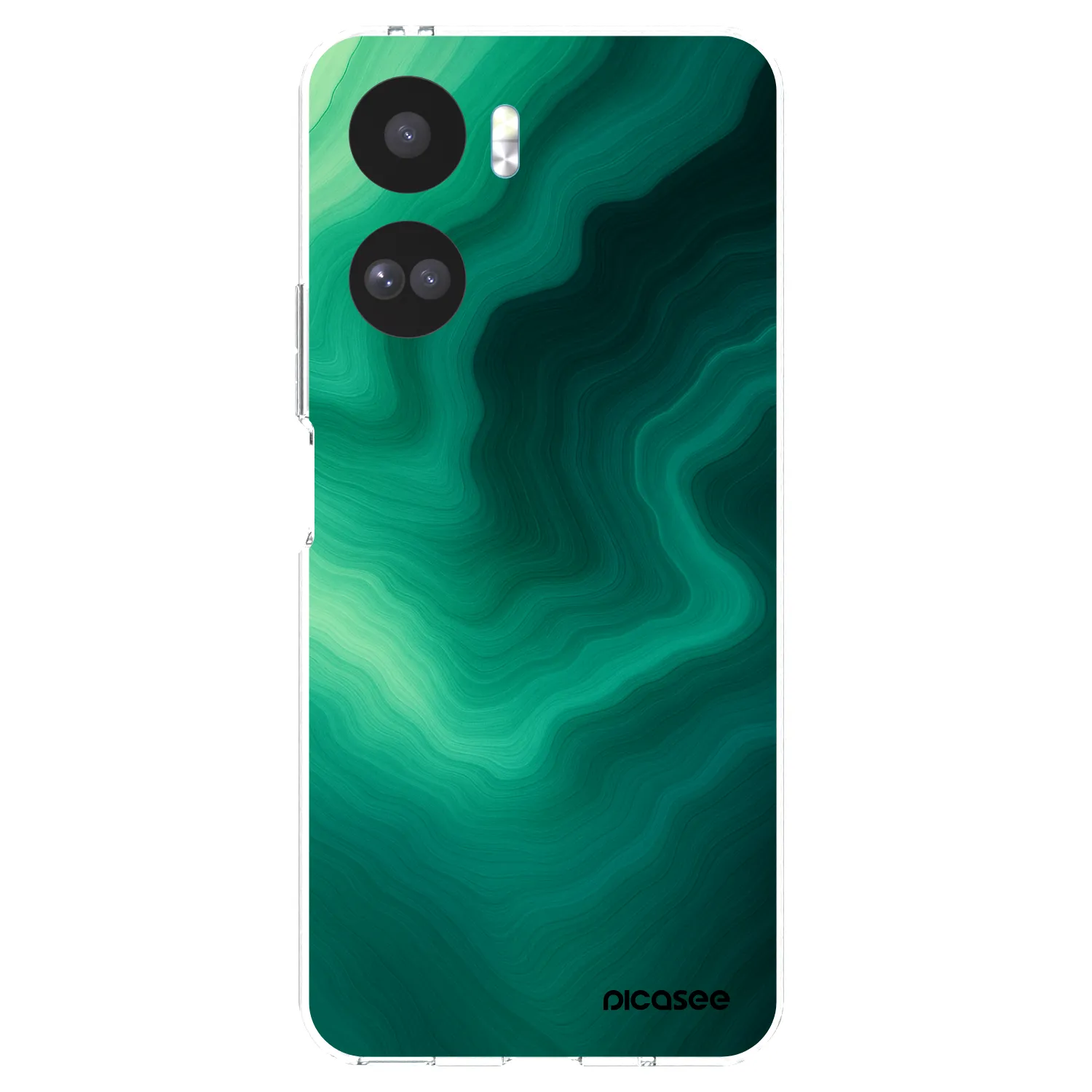 Picasee silikonski prozorni ovitek za Honor 90 Lite 5G - Malachite