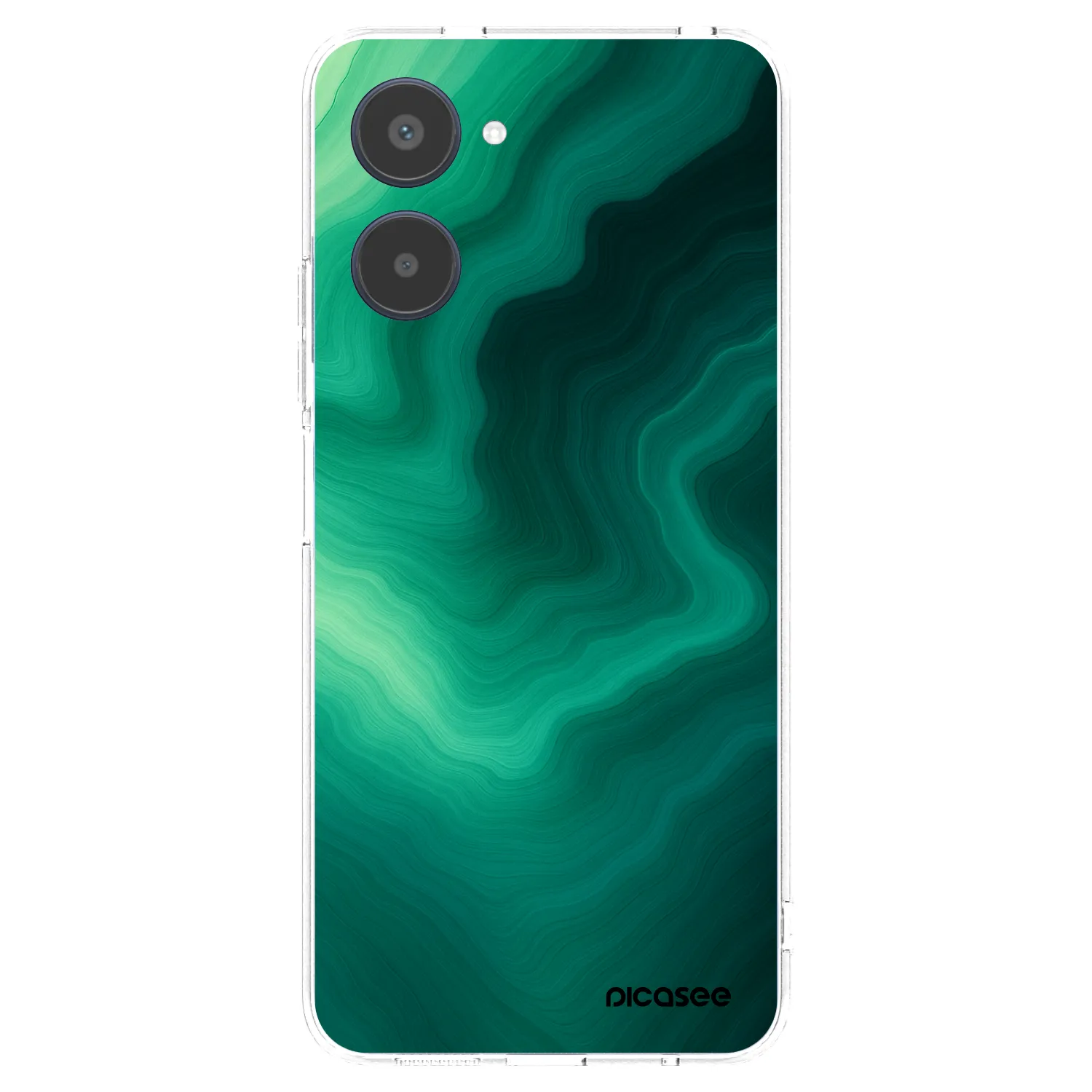 Picasee silikonski prozorni ovitek za Realme 10 4G - Malachite