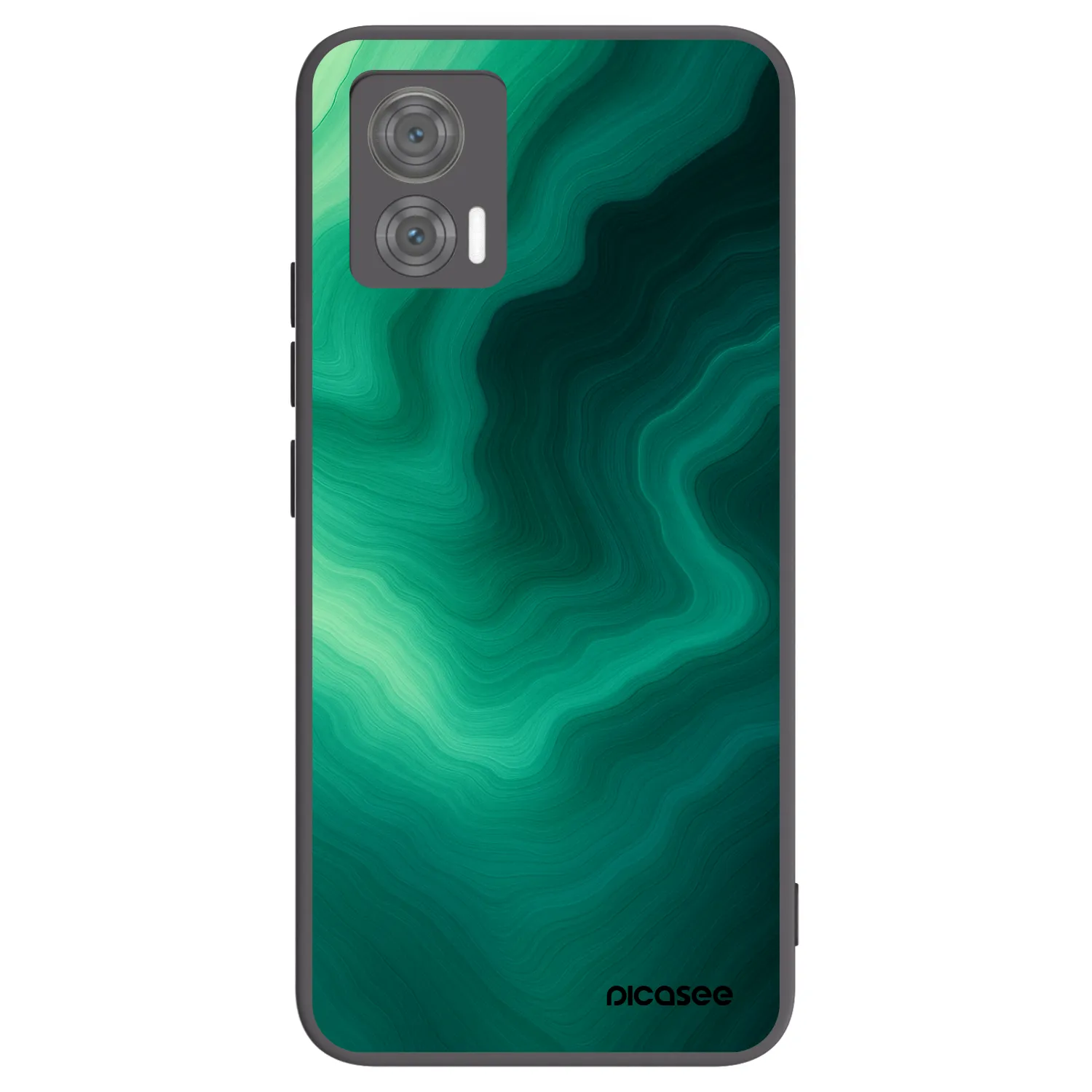 Picasee silikonski črni ovitek za Motorola Edge 30 Neo - Malachite