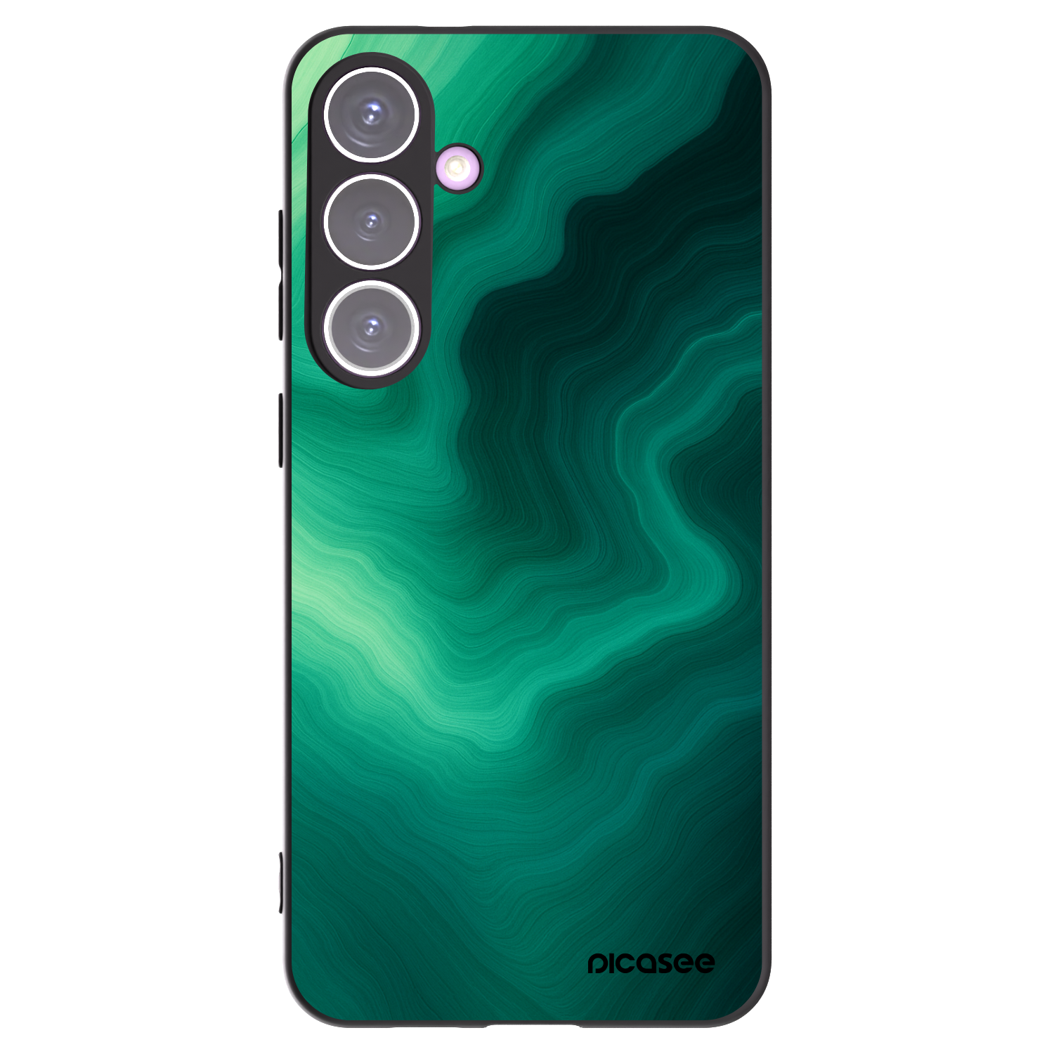 Picasee silikonski črni ovitek za Samsung Galaxy S24+ S926B 5G - Malachite