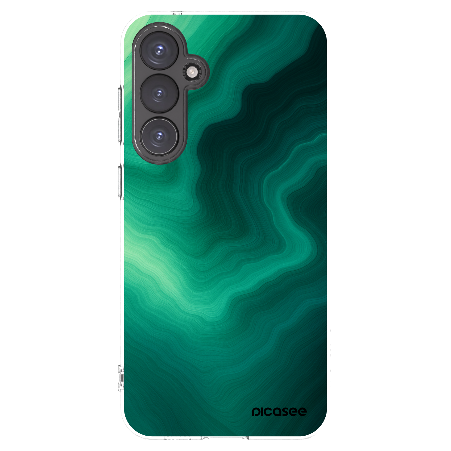 Picasee silikonski prozorni ovitek za Samsung Galaxy S23 FE S711B - Malachite