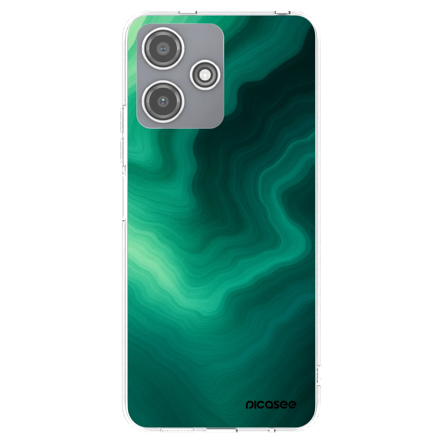 Picasee silikonski prozorni ovitek za Xiaomi Redmi 12 5G - Malachite