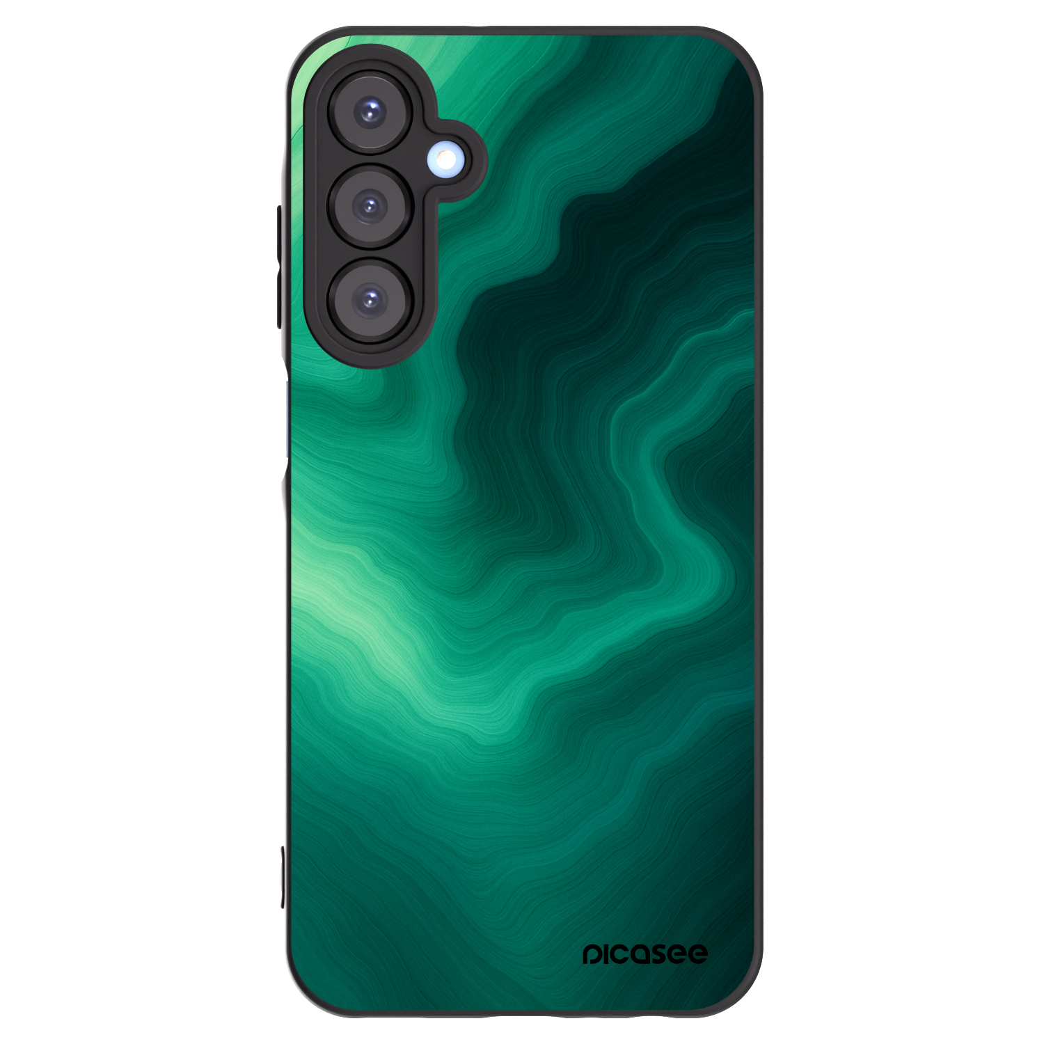 Picasee silikonski črni ovitek za Samsung Galaxy A25 A256B 5G - Malachite