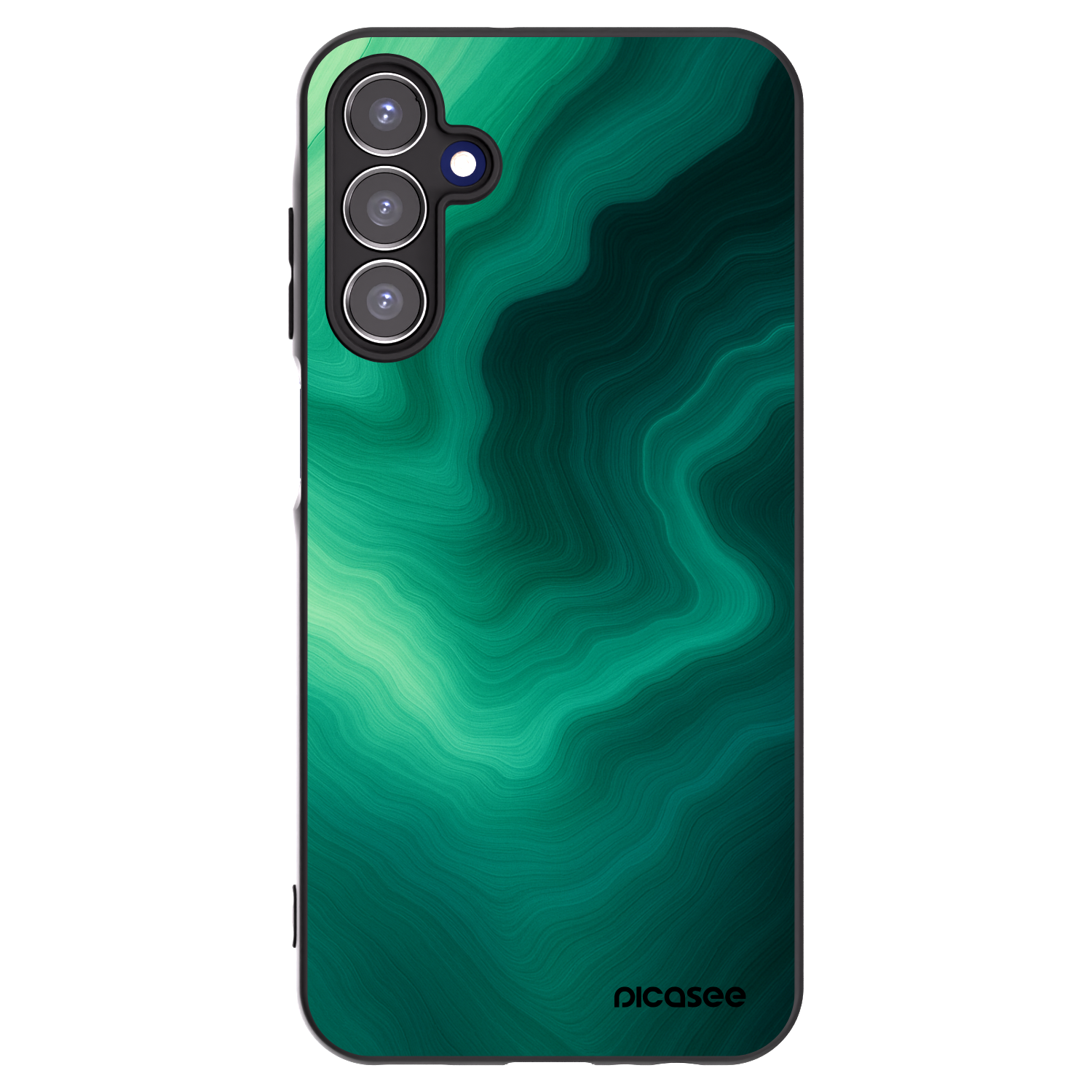 Picasee silikonski črni ovitek za Samsung Galaxy A15 A155F 4G - Malachite