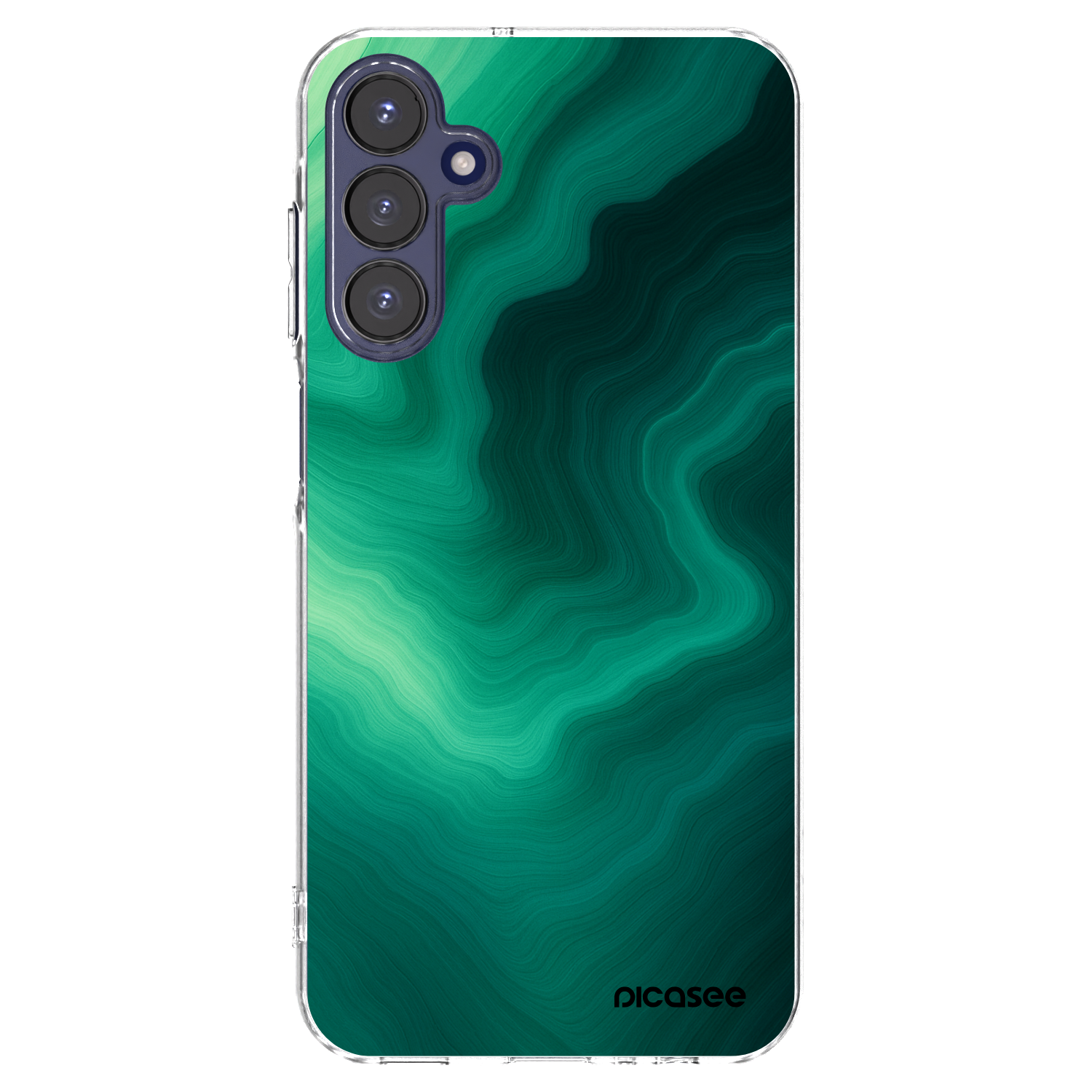 Picasee silikonski prozorni ovitek za Samsung Galaxy A15 A155F 4G - Malachite