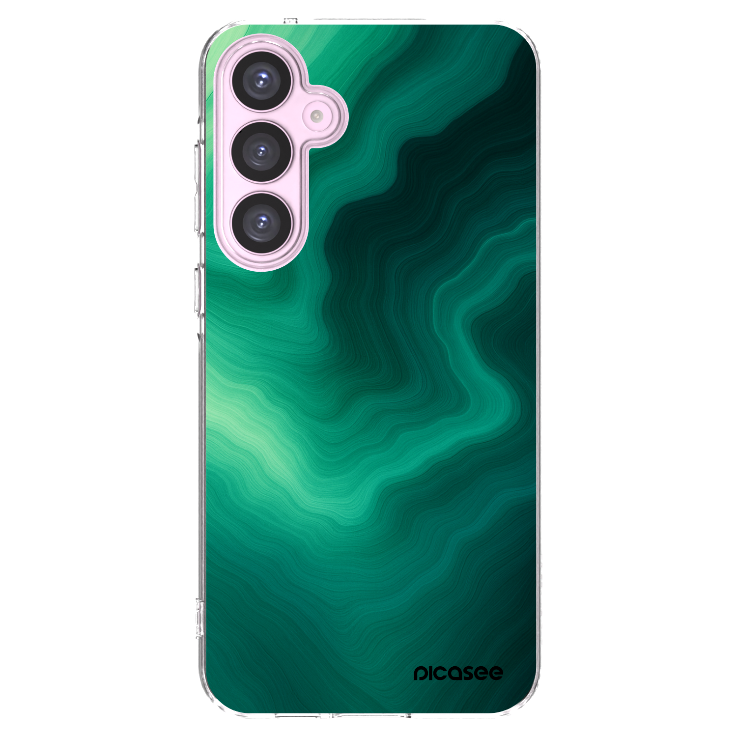 Picasee silikonski prozorni ovitek za Samsung Galaxy A55 5G A556B - Malachite