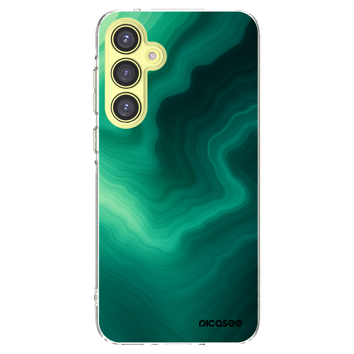 Picasee silikonski prozorni ovitek za Samsung Galaxy A35 5G A356B - Malachite