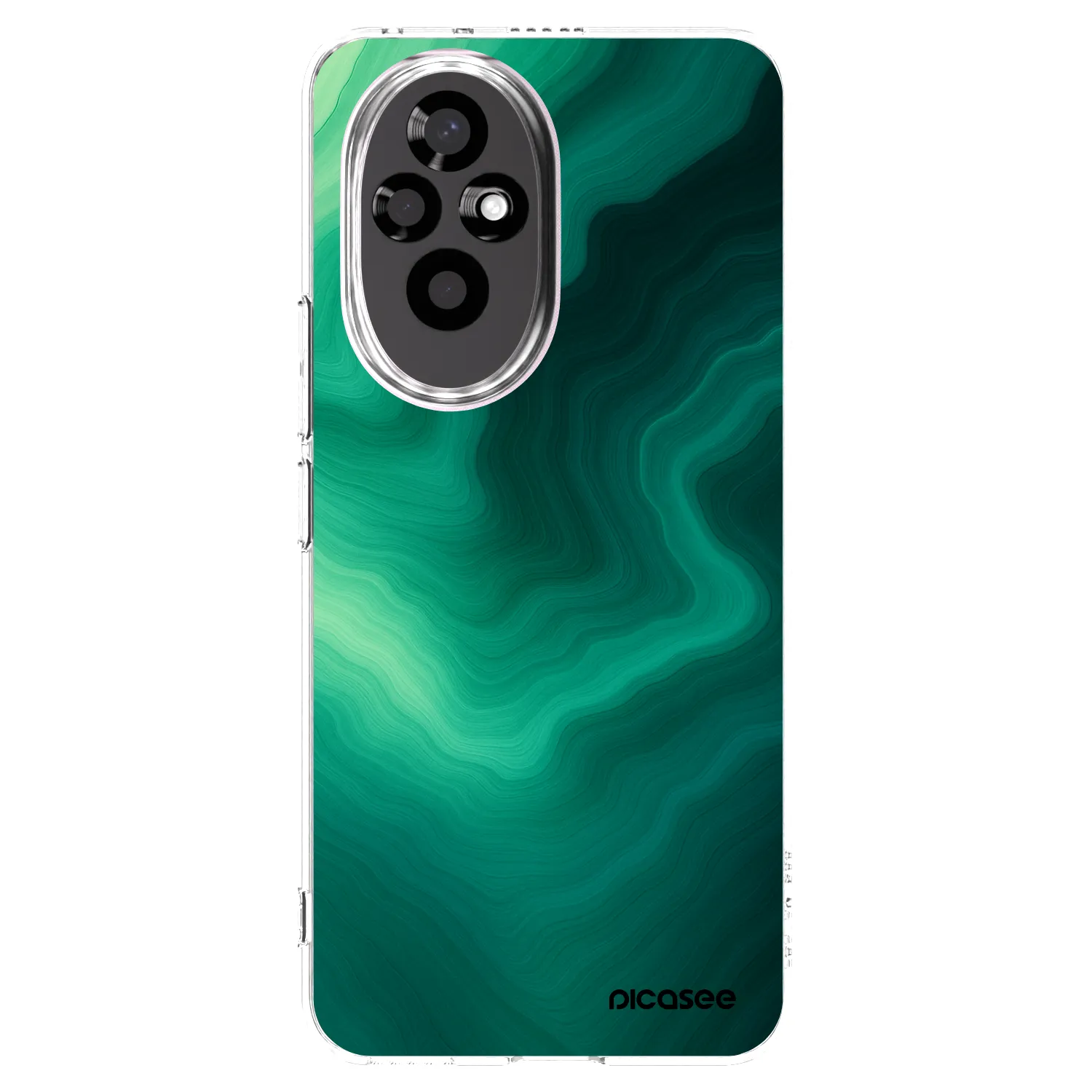 Picasee silikonski prozorni ovitek za Honor 200 Pro 5G - Malachite