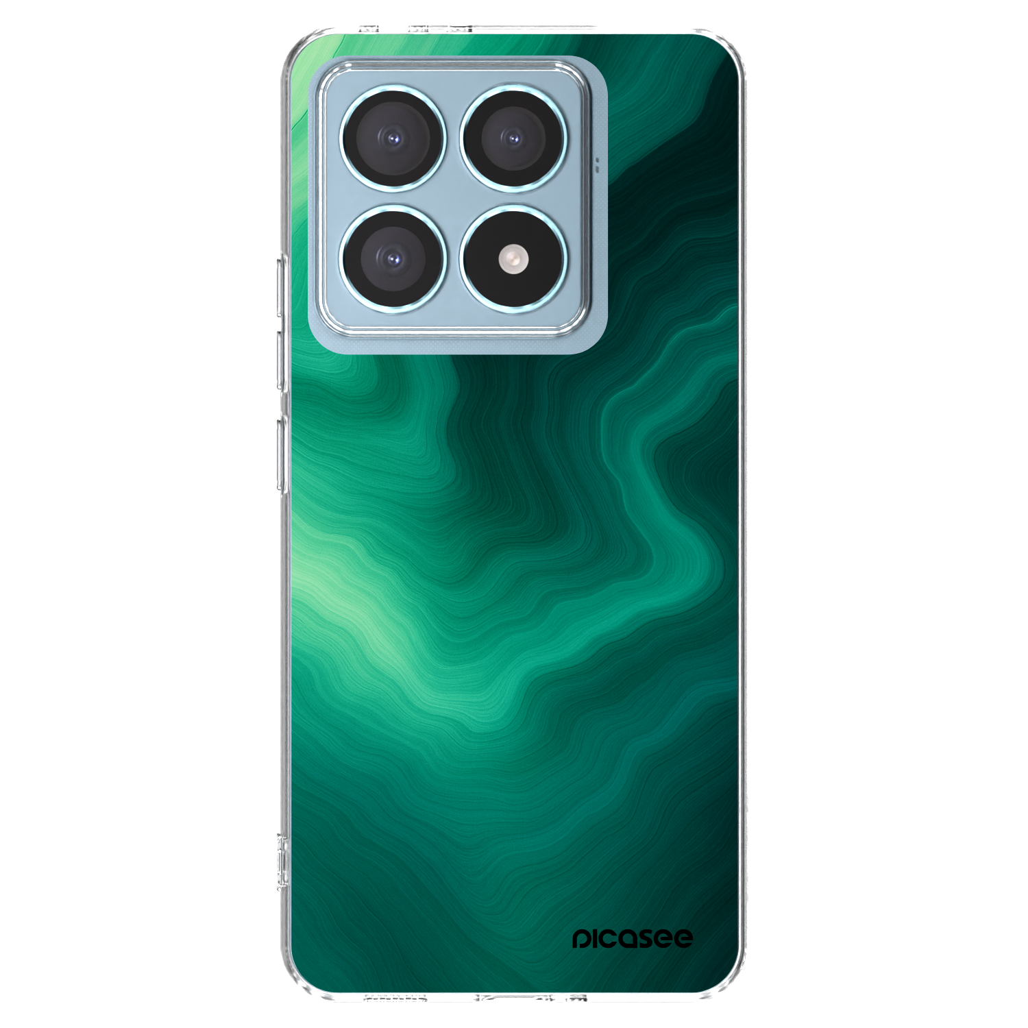 Picasee silikonski prozorni ovitek za Xiaomi 14T Pro - Malachite