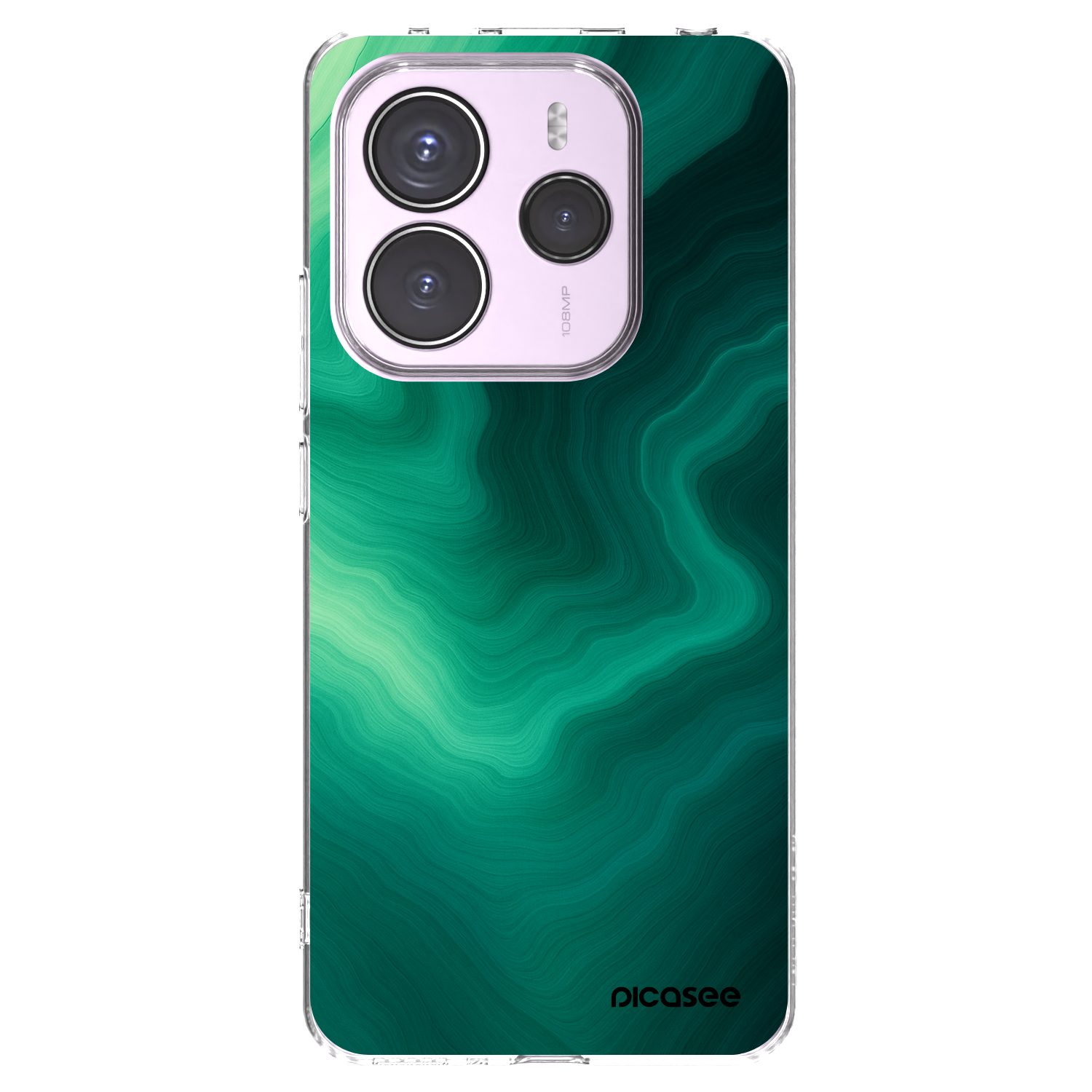 Picasee silikonski prozorni ovitek za Xiaomi Redmi Note 14 5G - Malachite