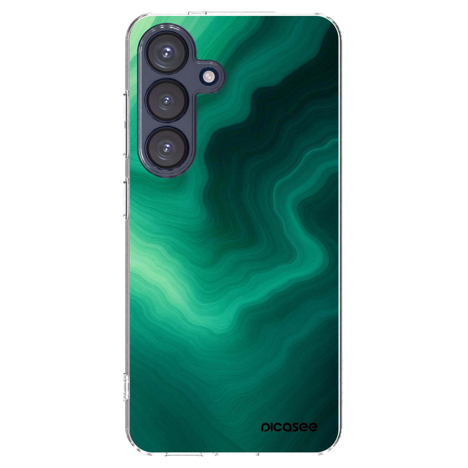 Picasee silikonski prozorni ovitek za Samsung Galaxy S25 5G - Malachite