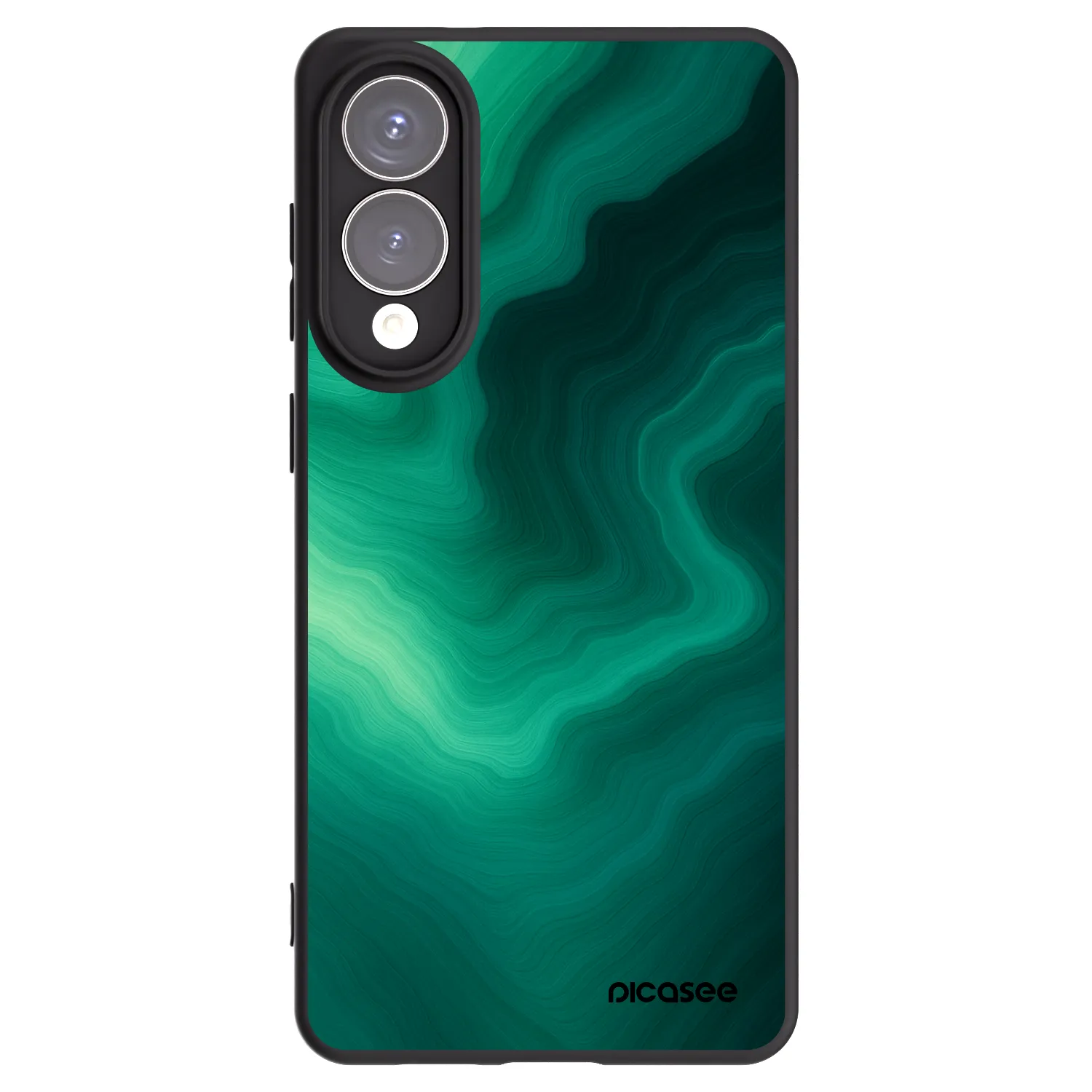Picasee silikonski črni ovitek za Samsung Galaxy S25 Edge 5G - Malachite
