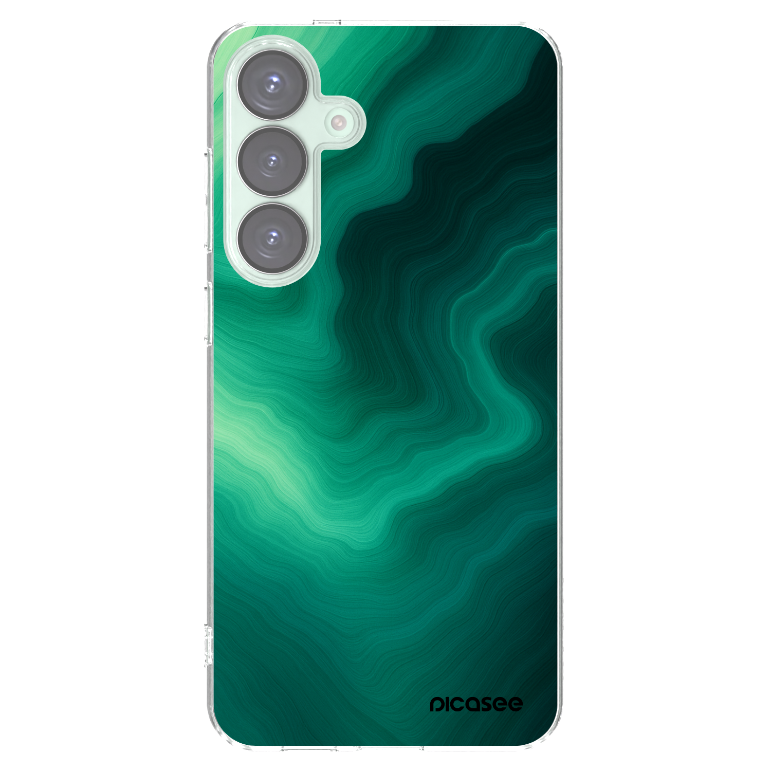 Picasee silikonski prozorni ovitek za Samsung Galaxy S25+ 5G - Malachite