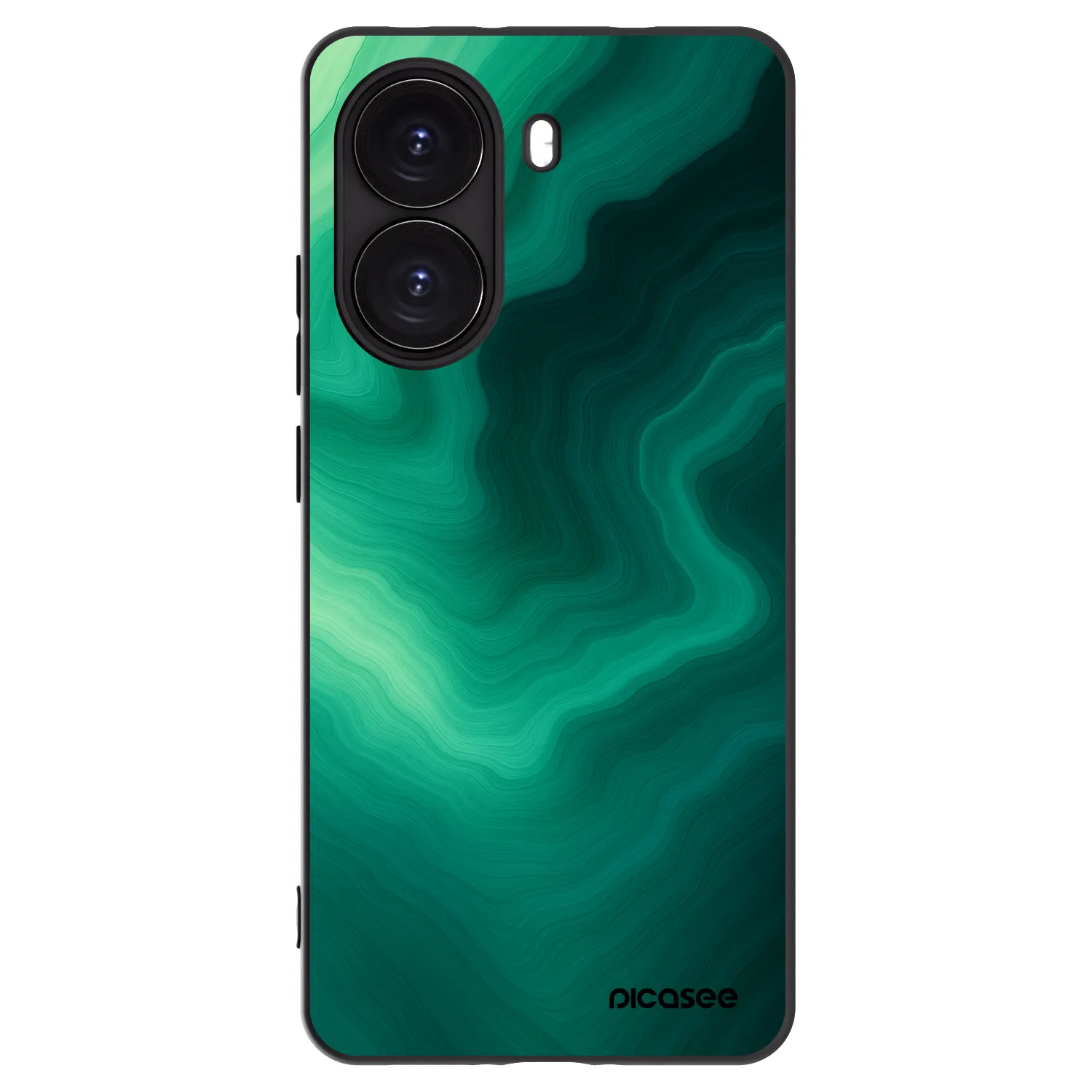 Picasee silikonski črni ovitek za Xiaomi Poco X7 Pro 5G - Malachite