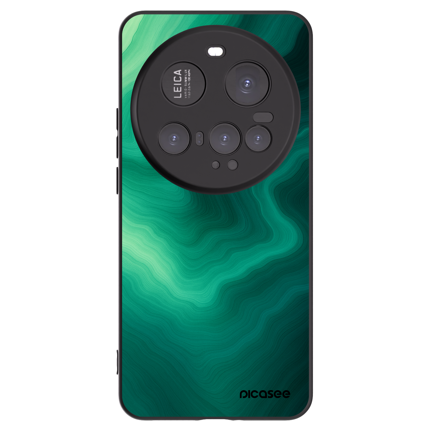 Picasee silikonski črni ovitek za Xiaomi 15 Ultra - Malachite