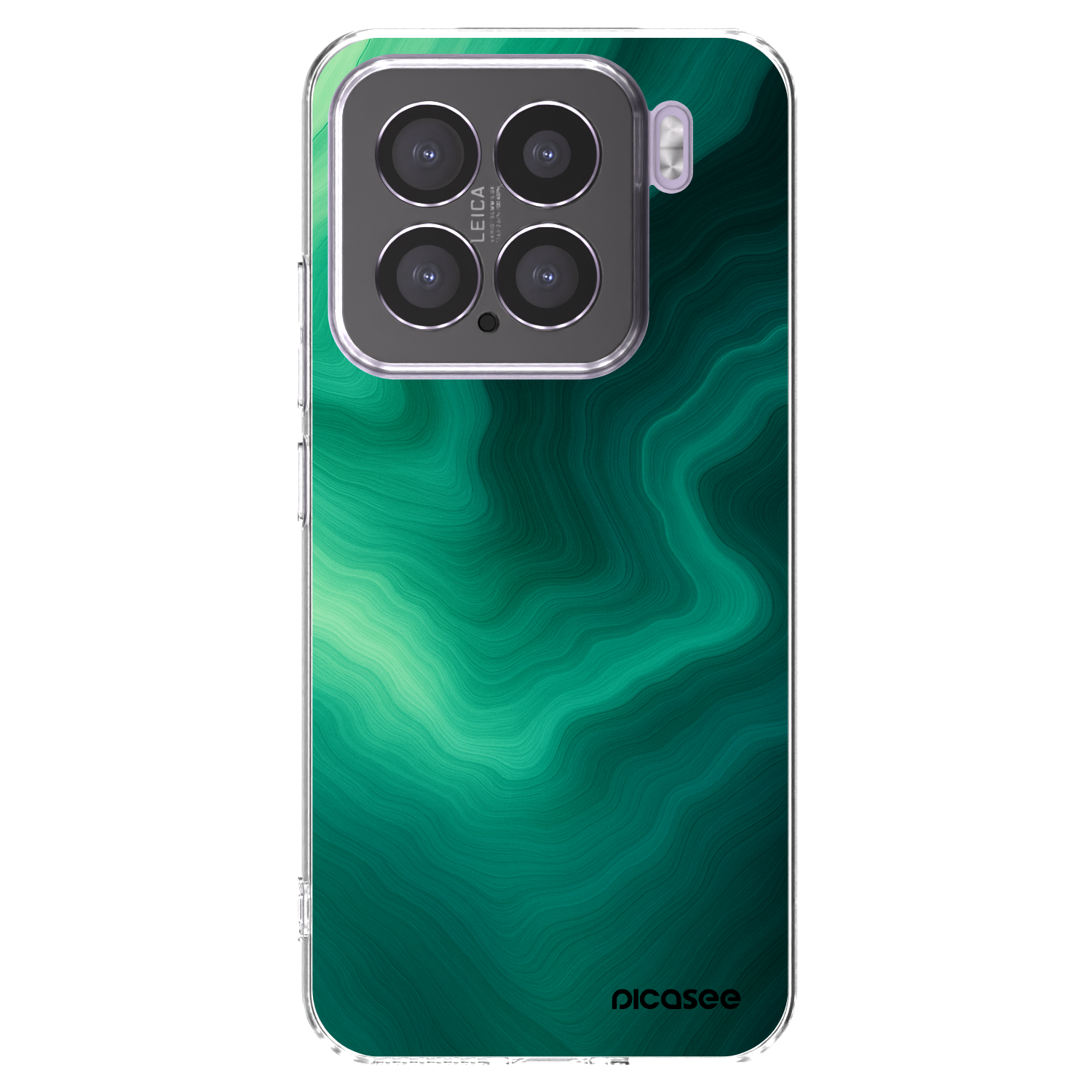 Picasee silikonski prozorni ovitek za Xiaomi 15 - Malachite
