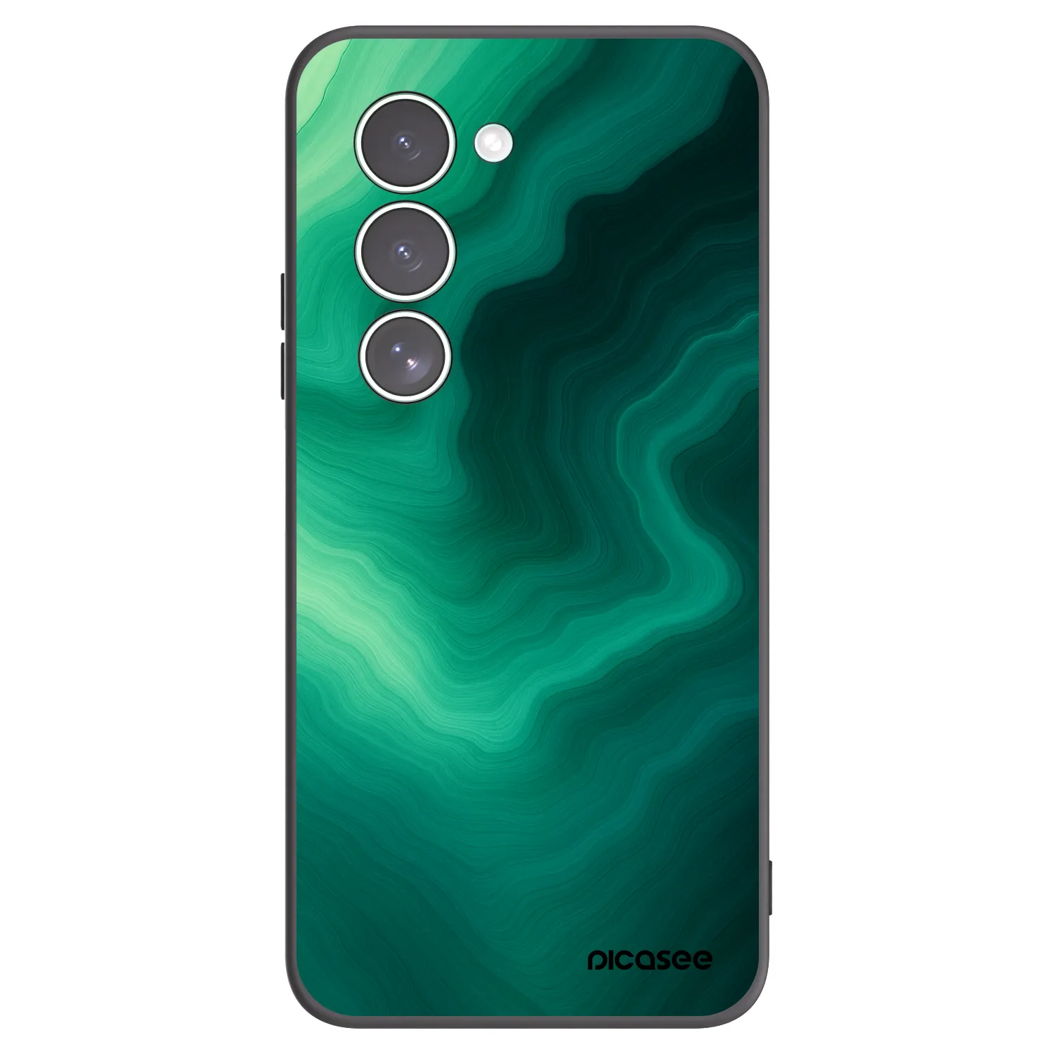 Picasee silikonski črni ovitek za Xiaomi Redmi 15 5G - Malachite