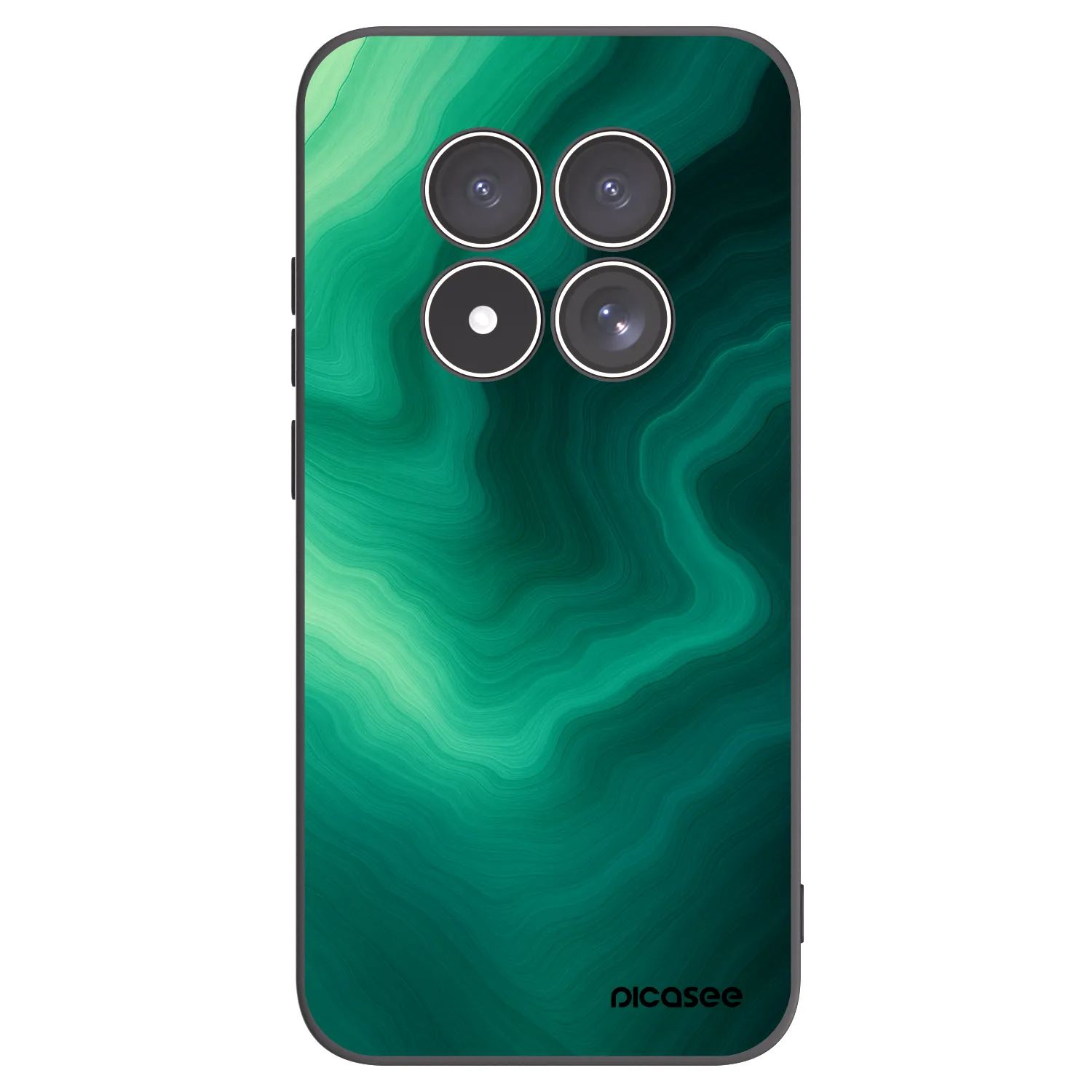 Picasee silikonski črni ovitek za Xiaomi Redmi Note 15 Pro 4G - Malachite