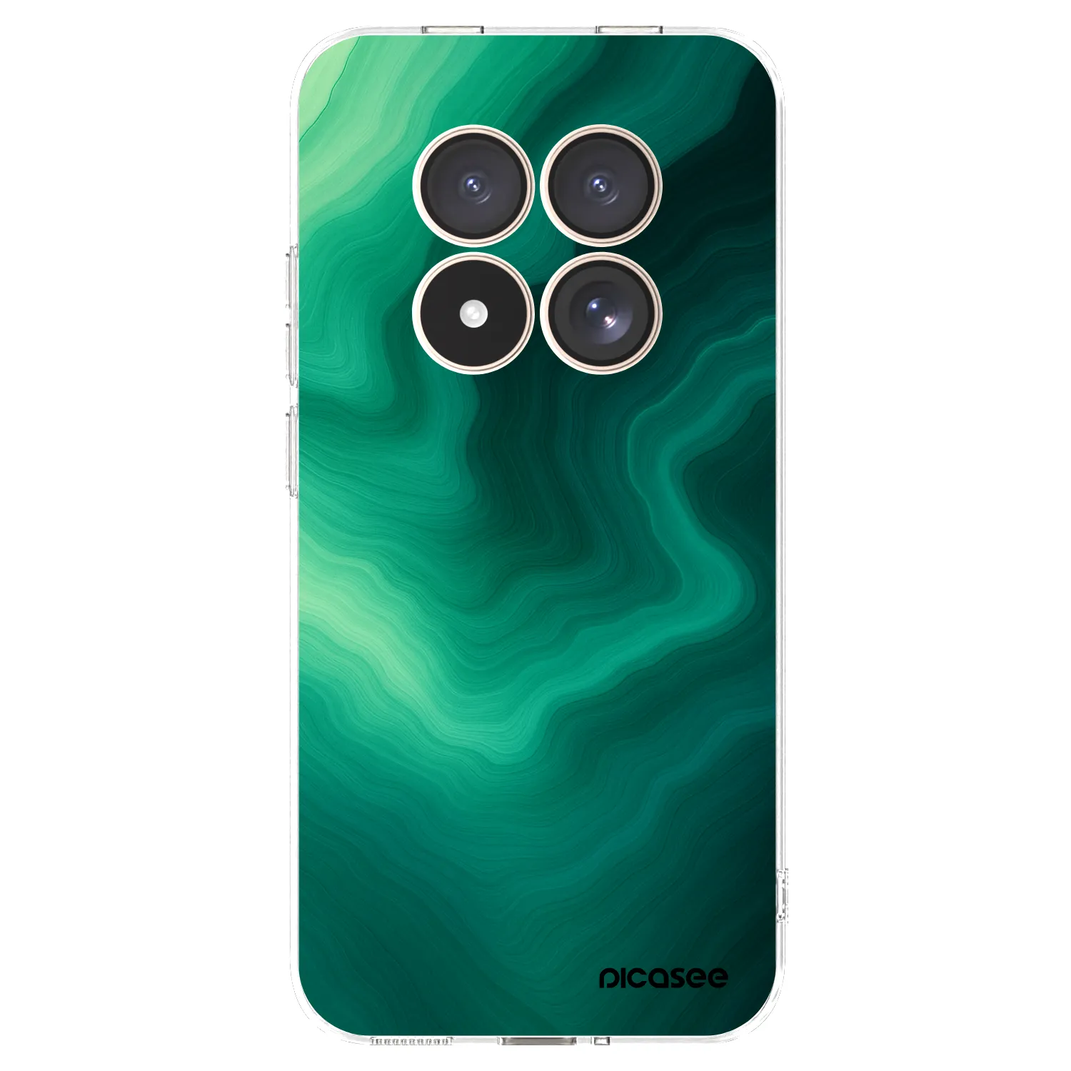 Picasee silikonski prozorni ovitek za Xiaomi Redmi Note 15 Pro 4G - Malachite